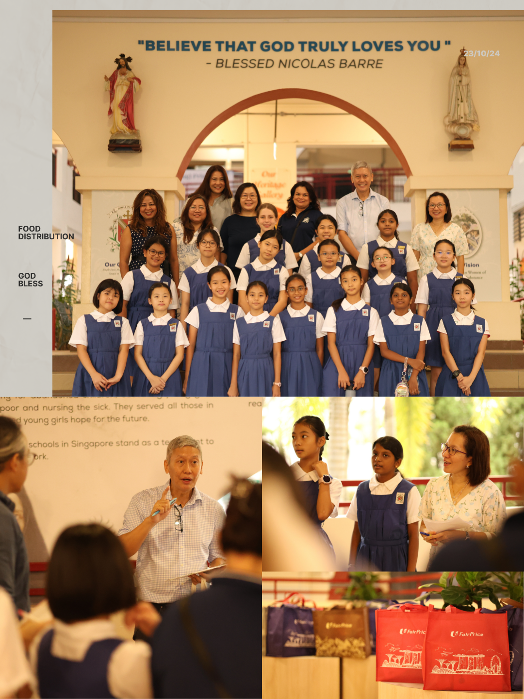 Students and staff celebrating Founder's Day