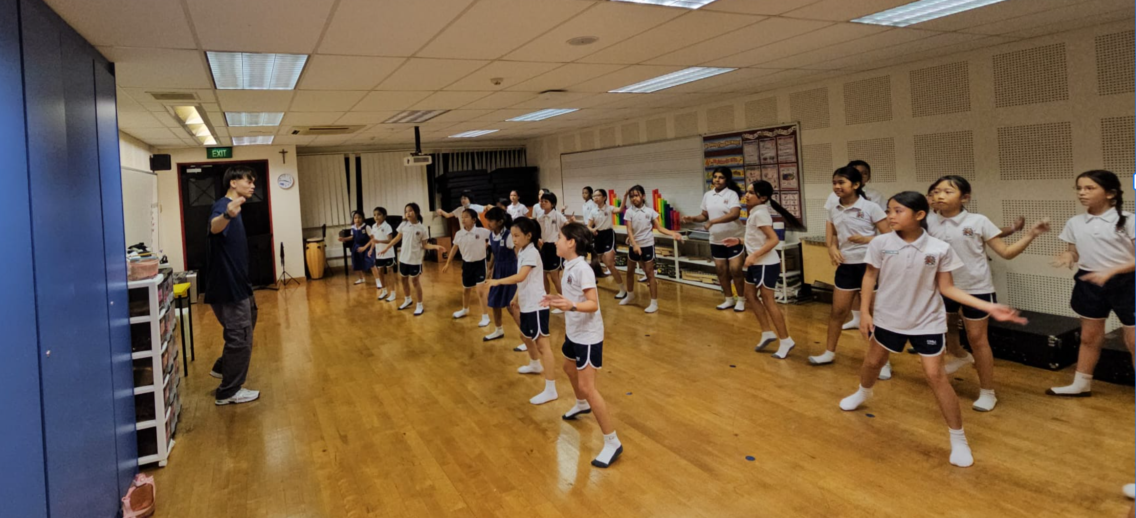 Dance training for Sports Club girls