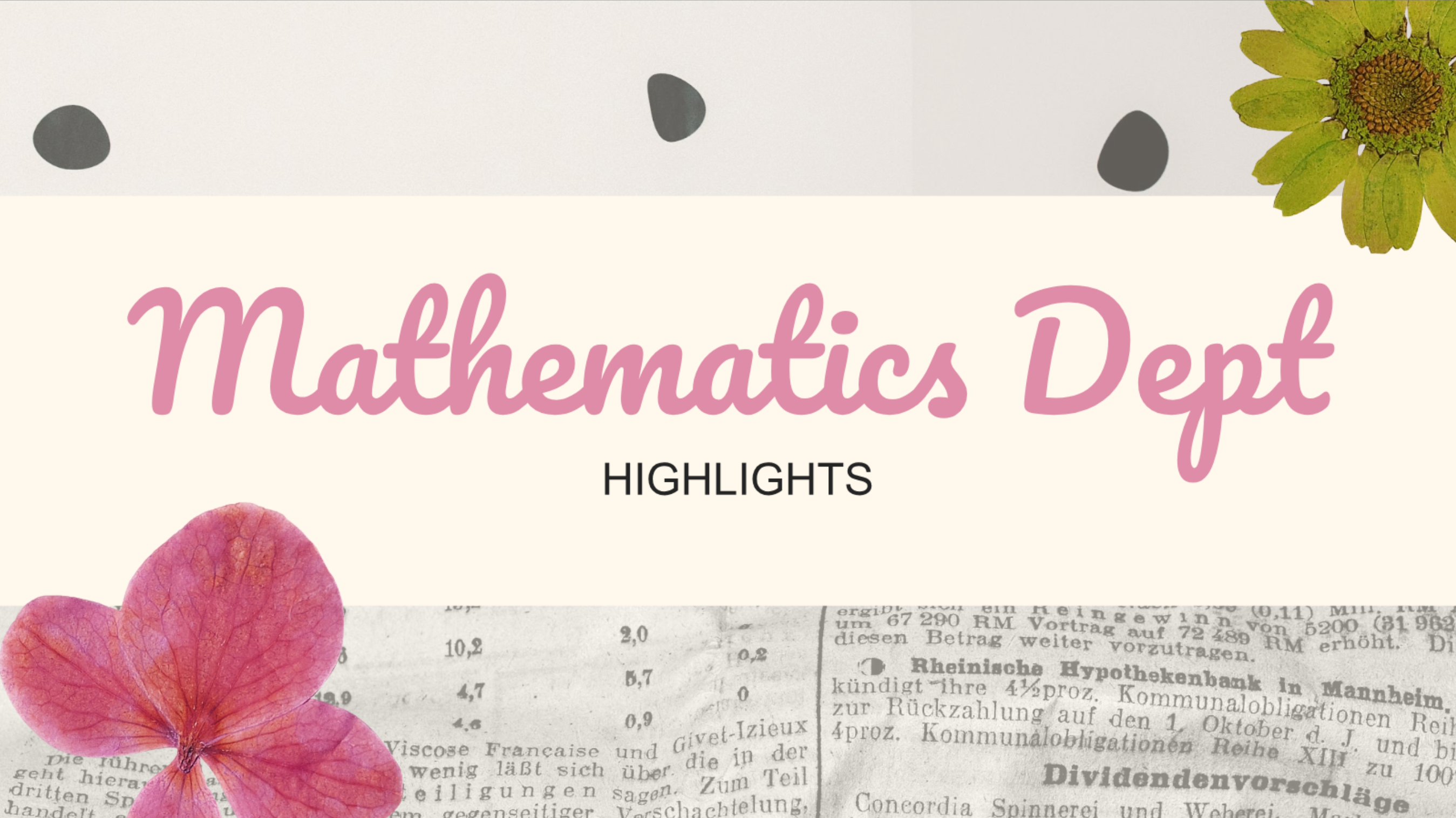 Mathematics Department