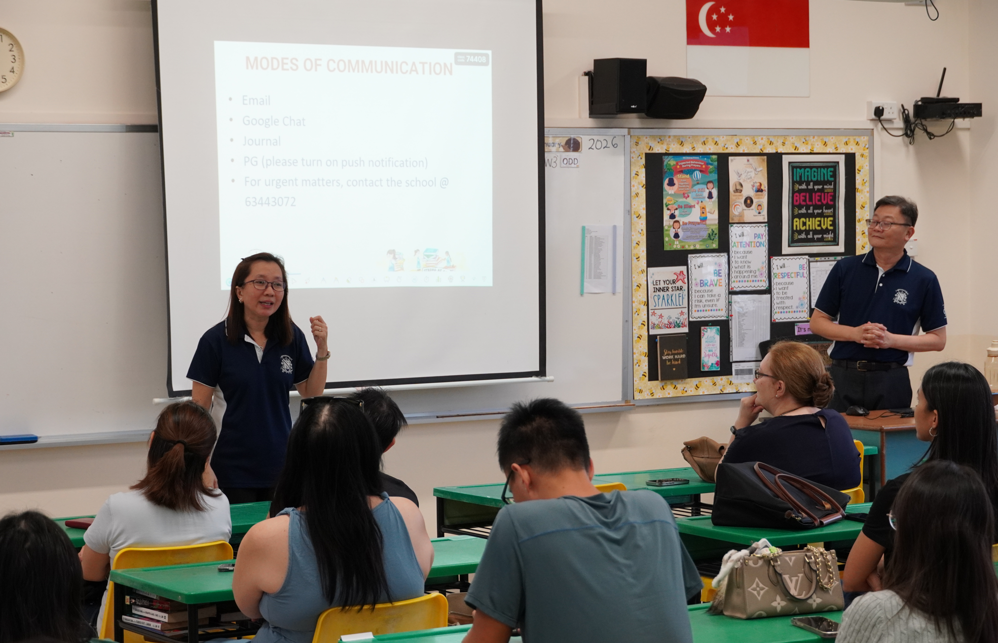 Teachers sharing their mode of communications with parents