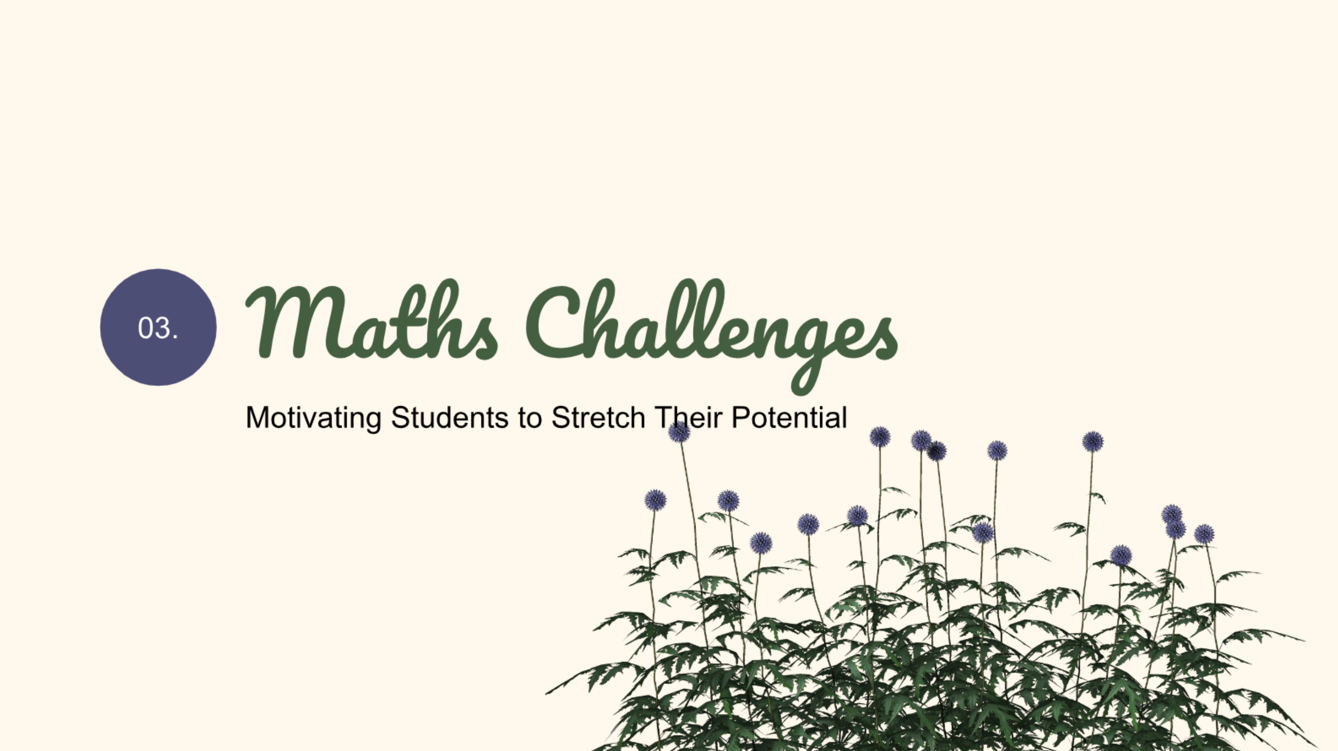 Motivating students to stretch their potential