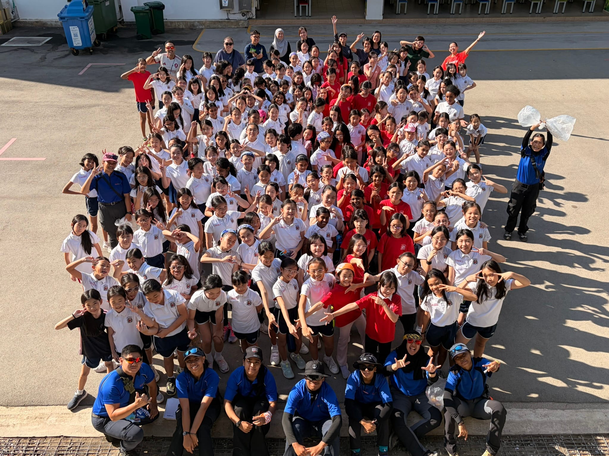 P5 students at MOE Changi Coast Outdoor Adventure Learning Centre.