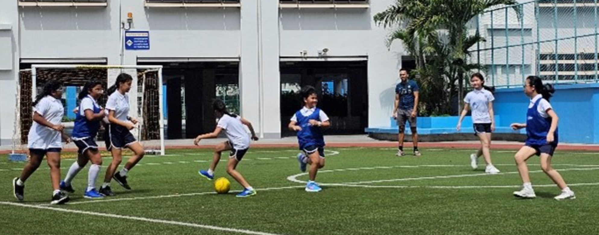 Football training in progress