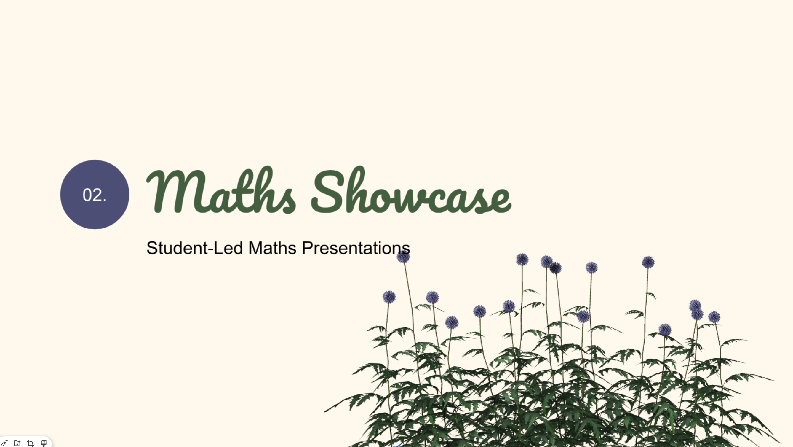 Student-led Maths presentations
