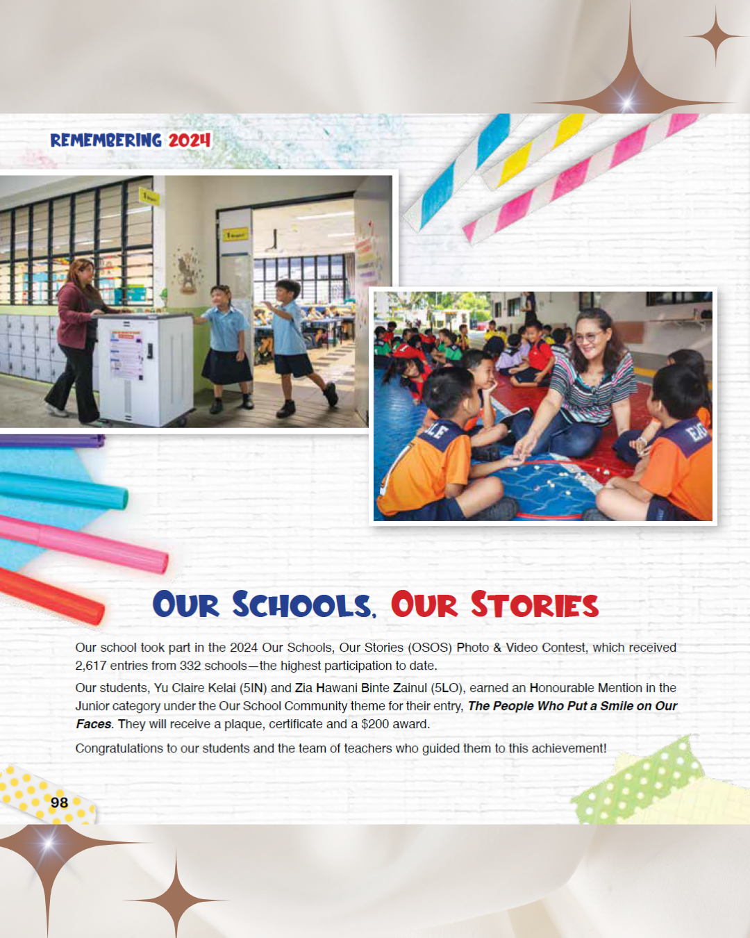 Award-winning photo story celebrates school staff, volunteers and support personnel who enrich students’ learning experiences.