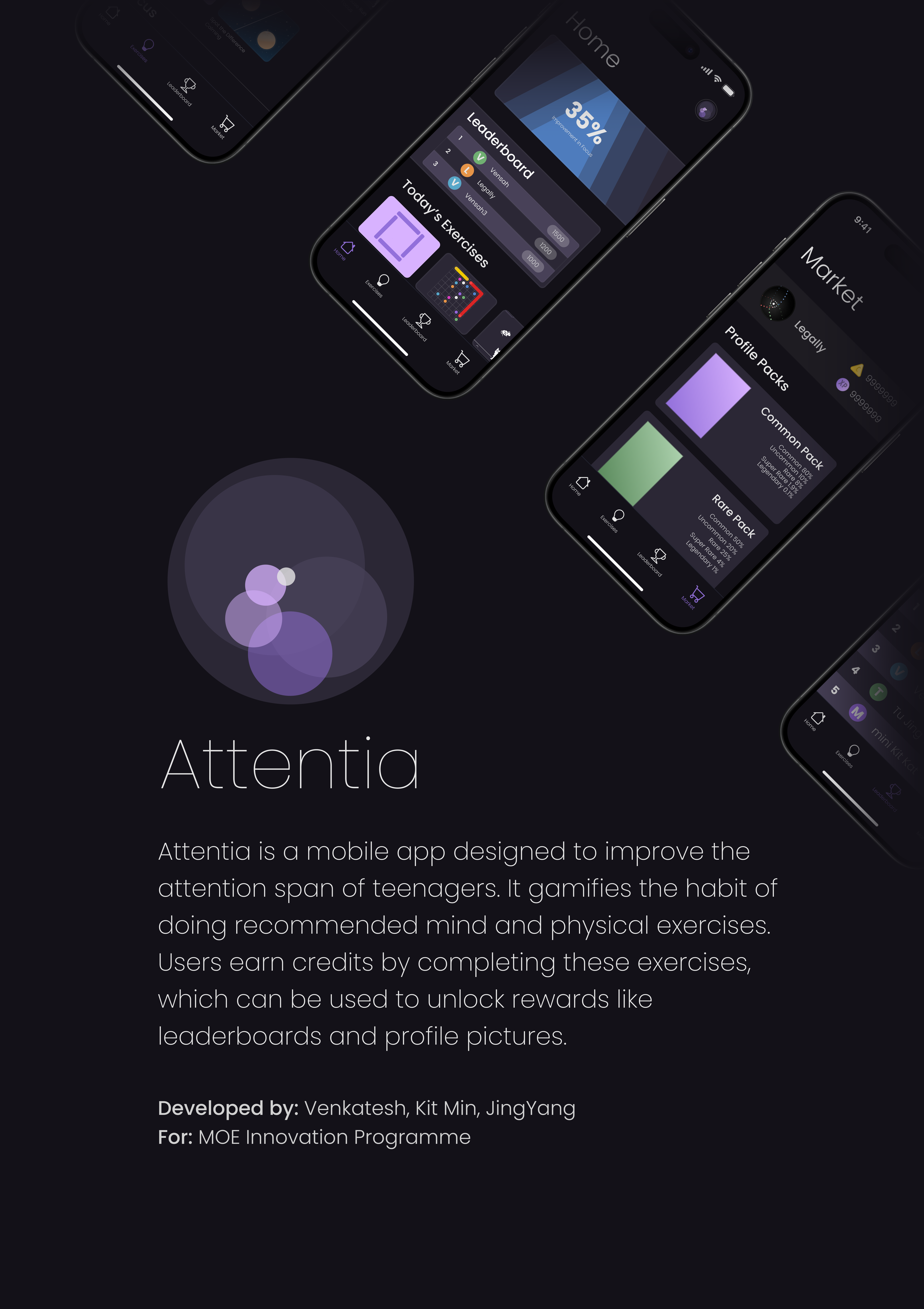 Poster on the Attentia Mobile App