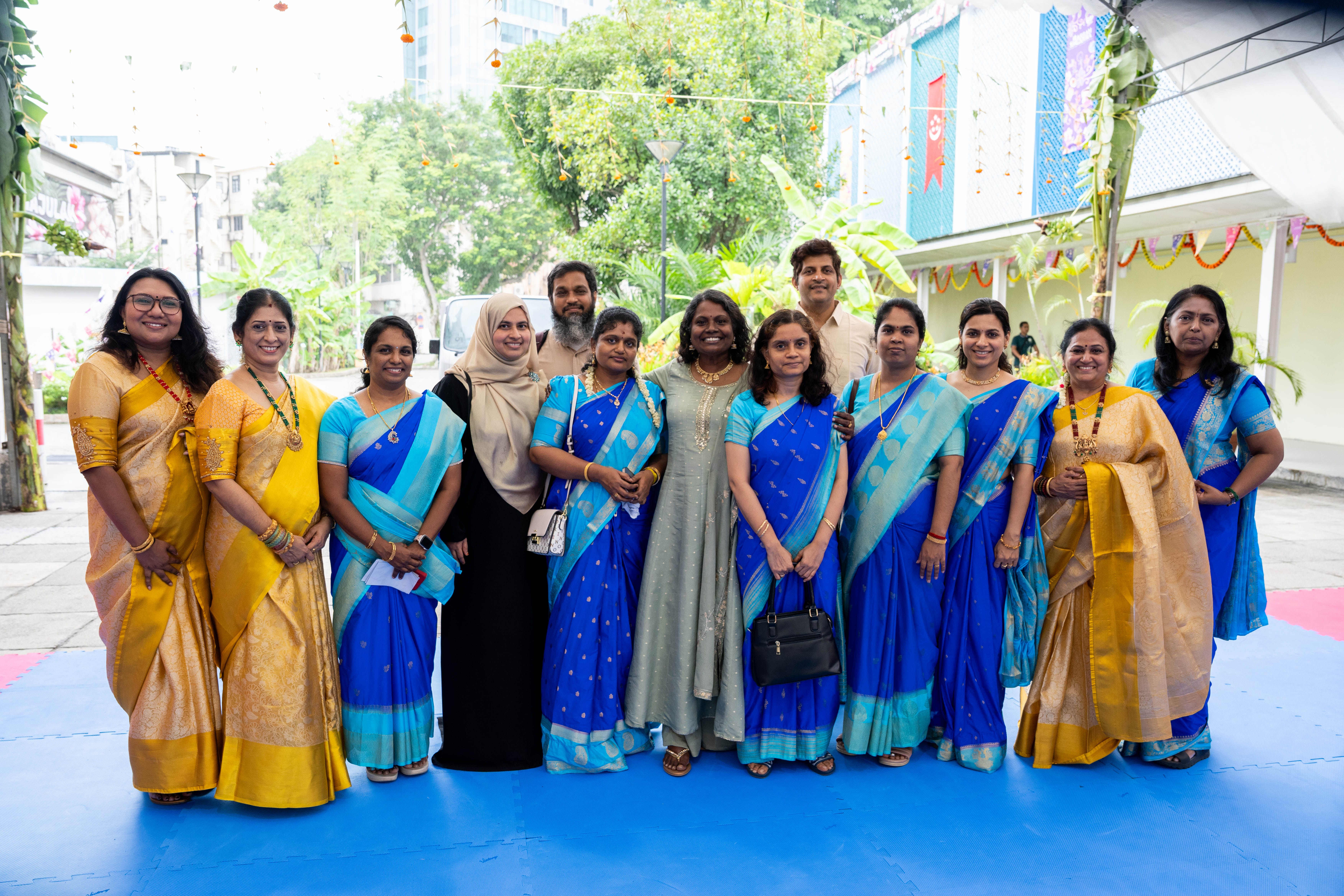 Group of parents with the UPTLC Centre Director and teachers at Tamil Fest 2026.