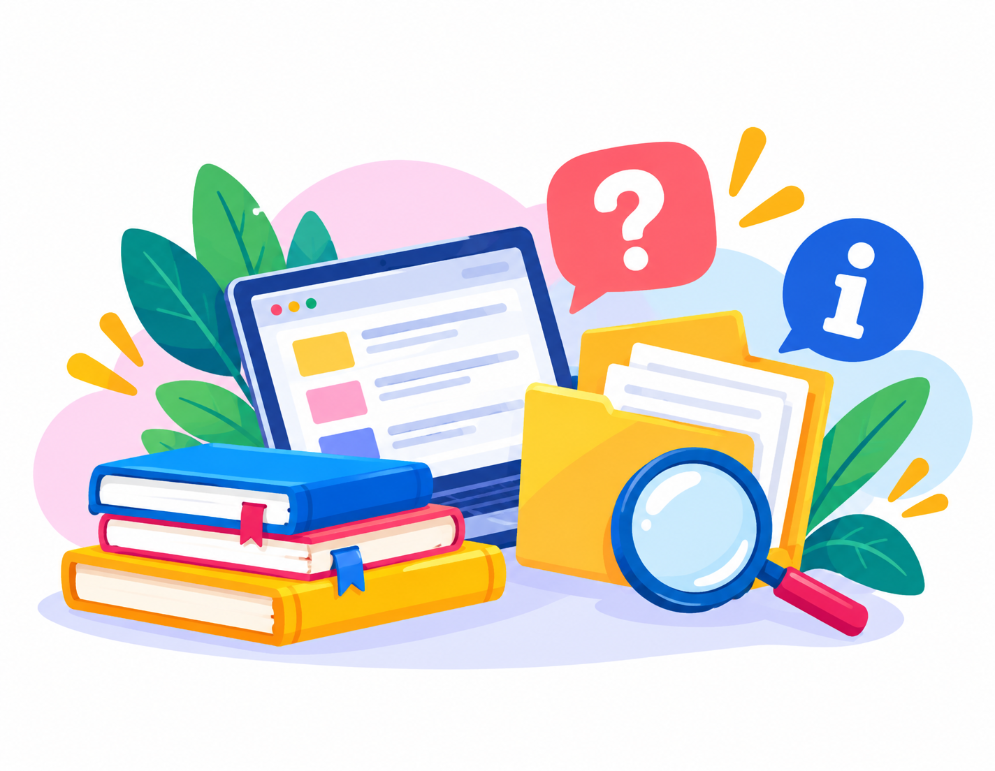 Illustration representing additional student resources and information.