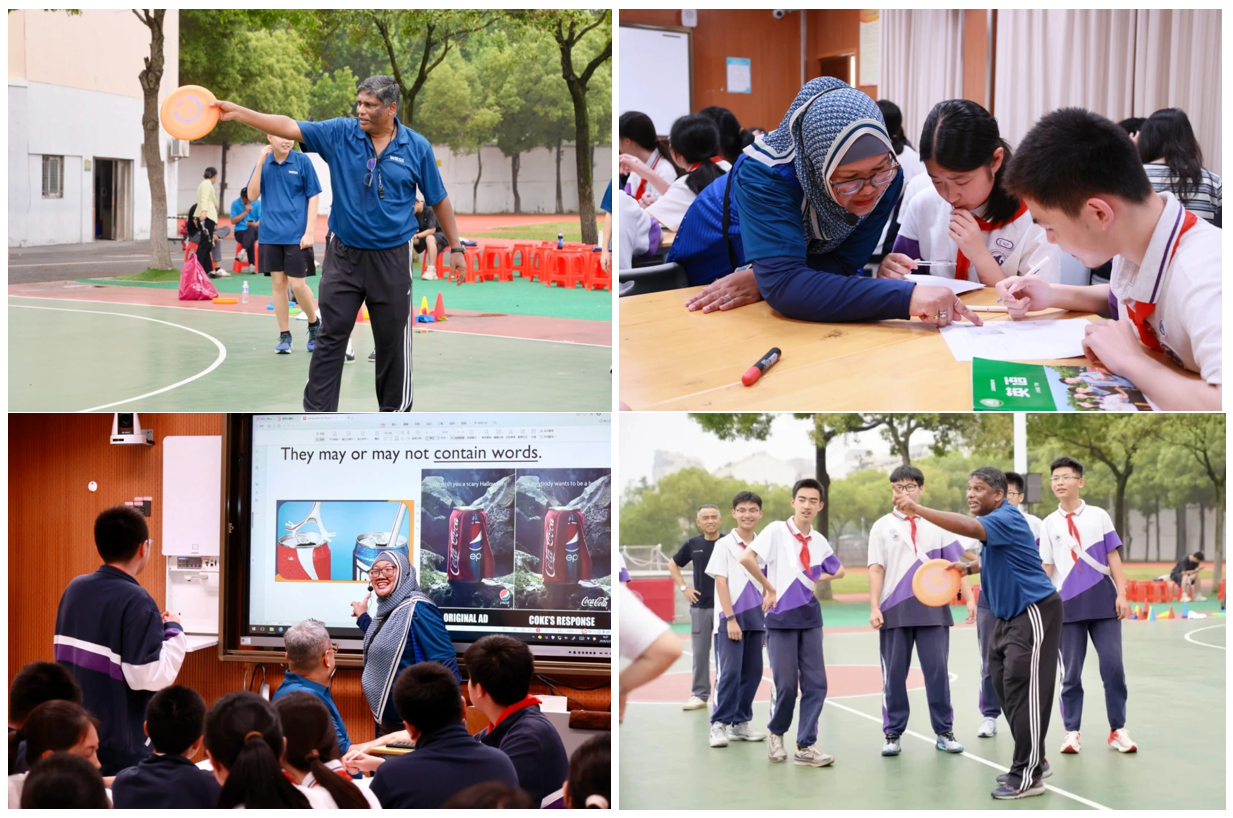 WRS teachers conducted English and Physical Education lessons at Cheng Guan Middle School