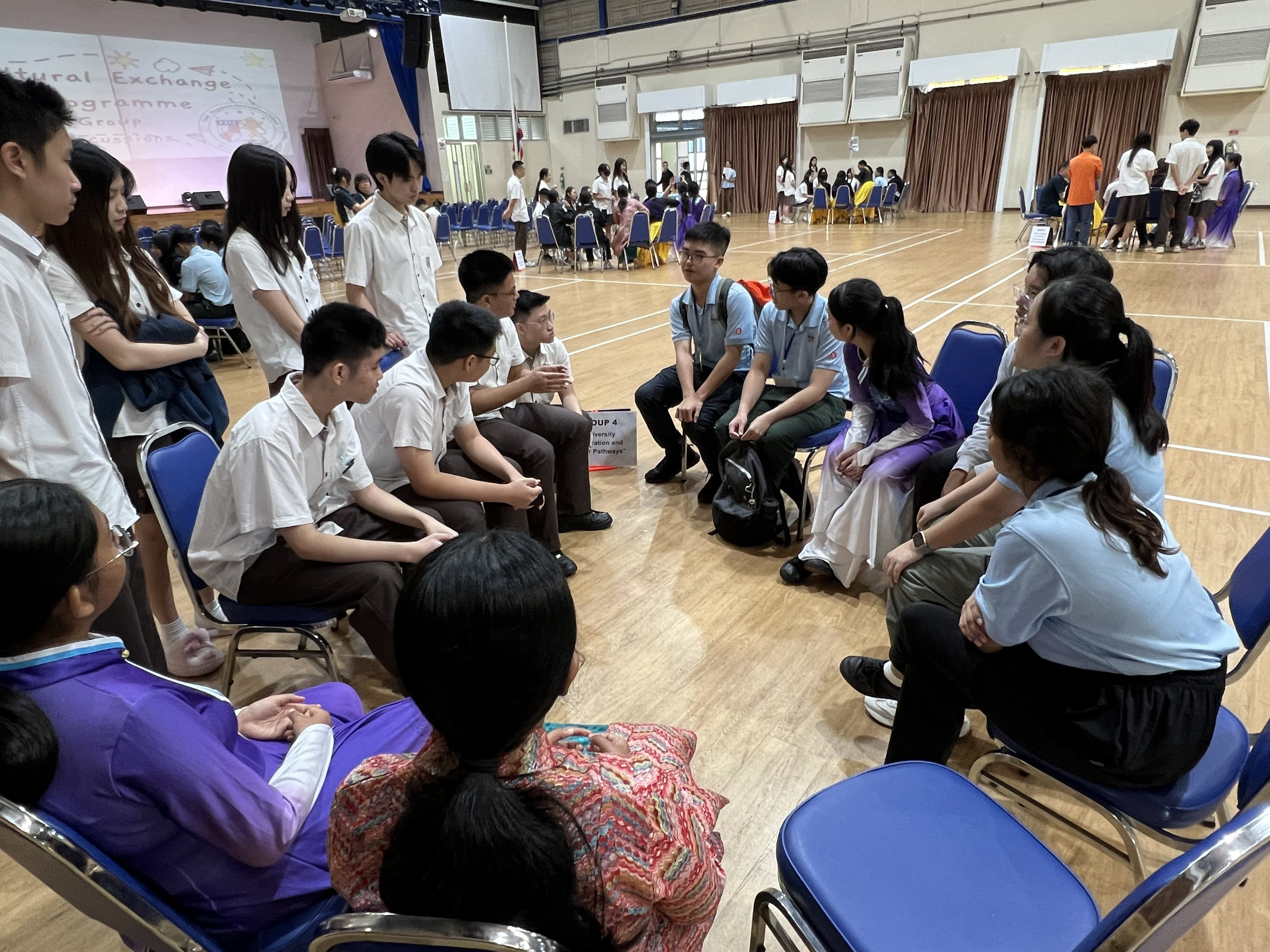 Students in discussion