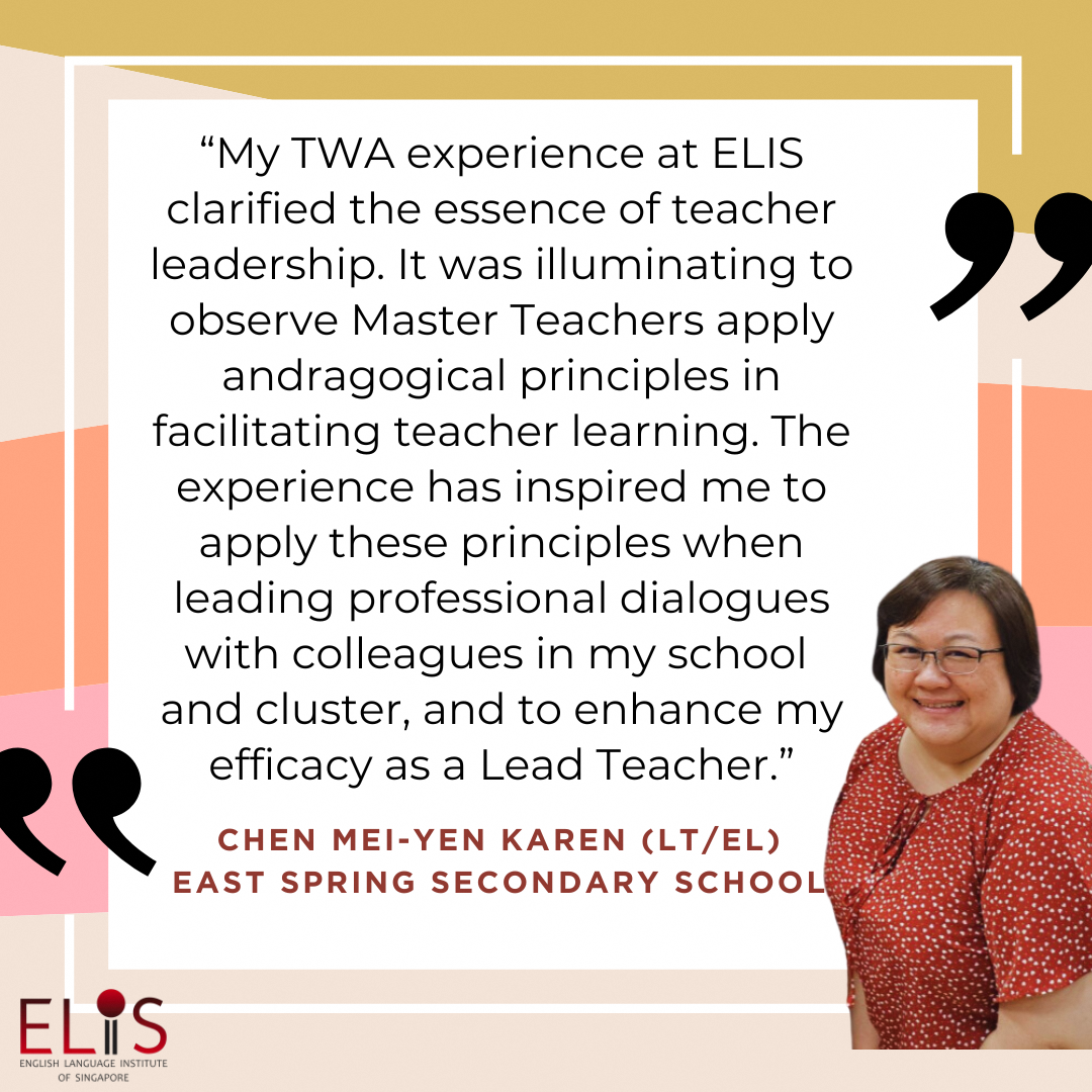 TWA@ELIS 2025 Reflection by Chen Mei-Yen Karen