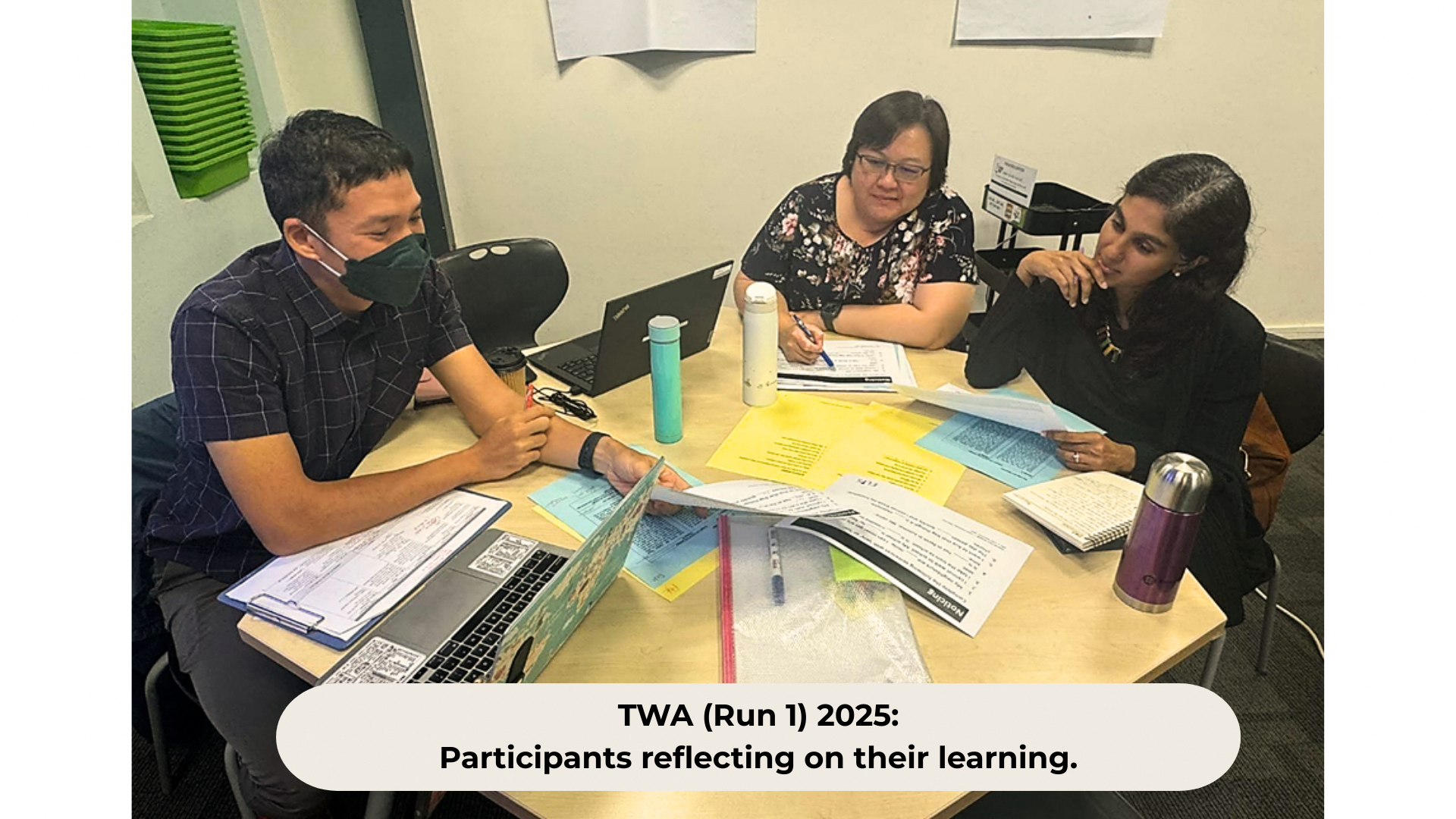 TWA (Run 1) 2025: Participants reflecting on their learning