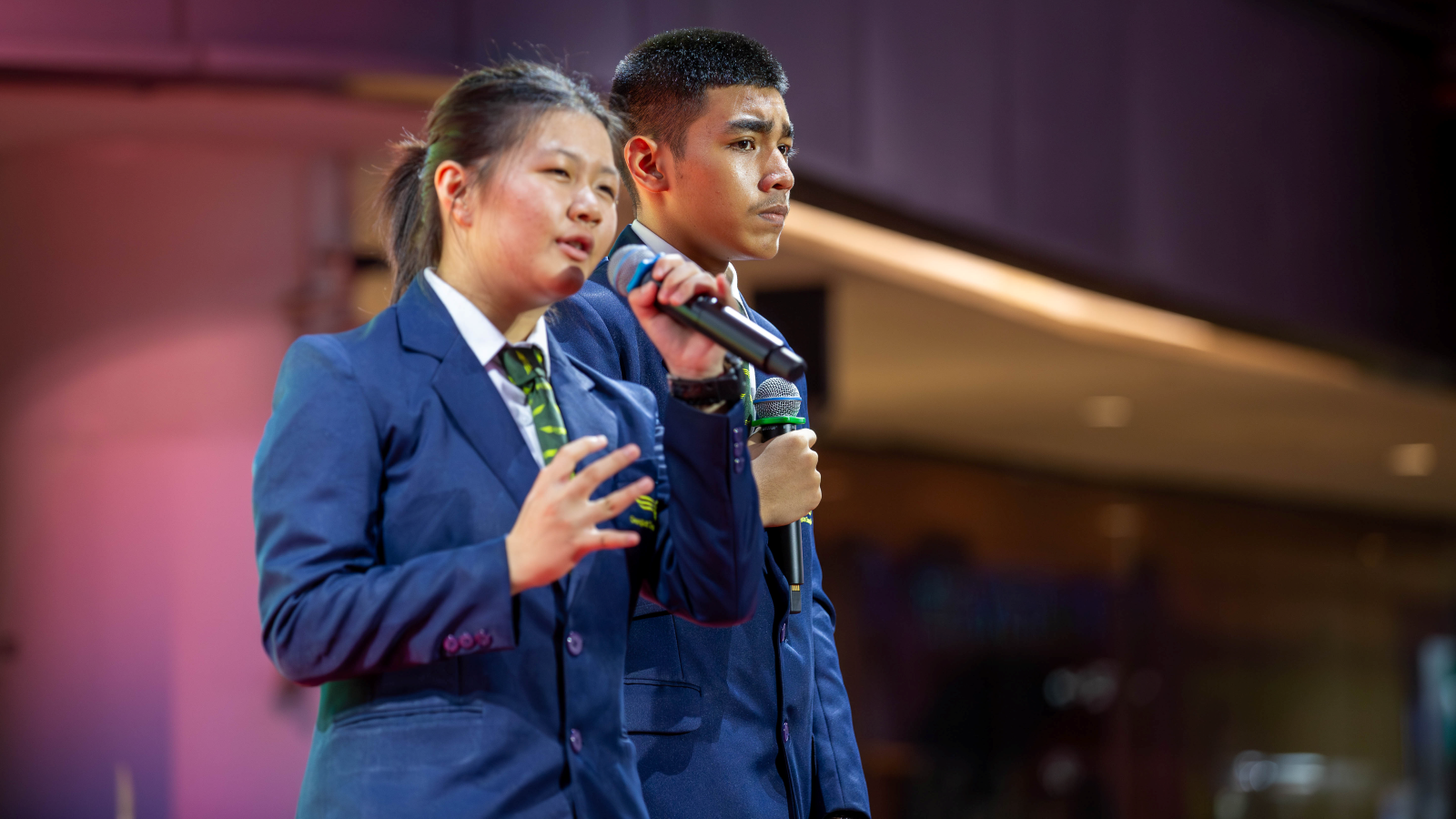 Photo of 2 emcees