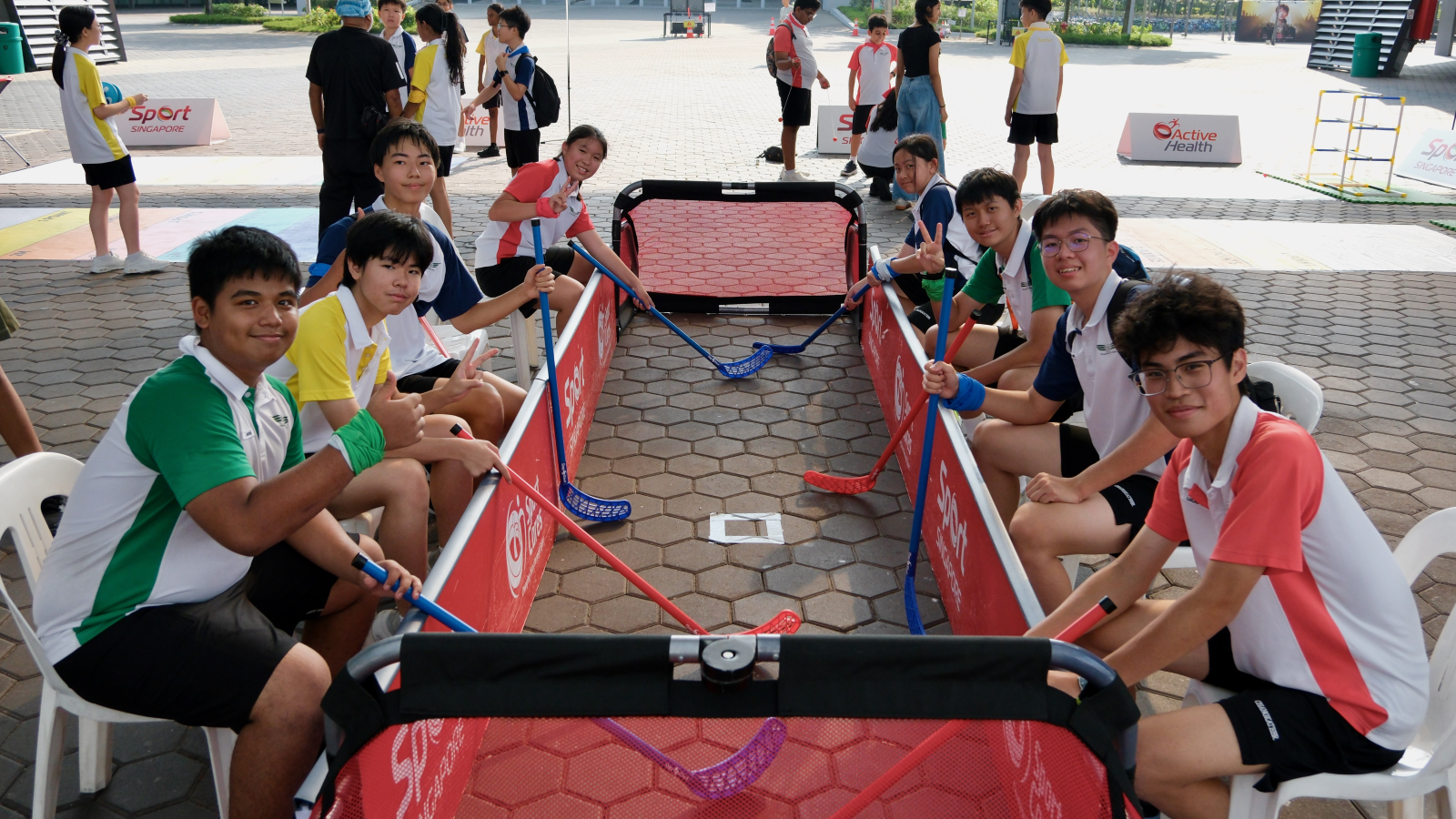 Student playing
