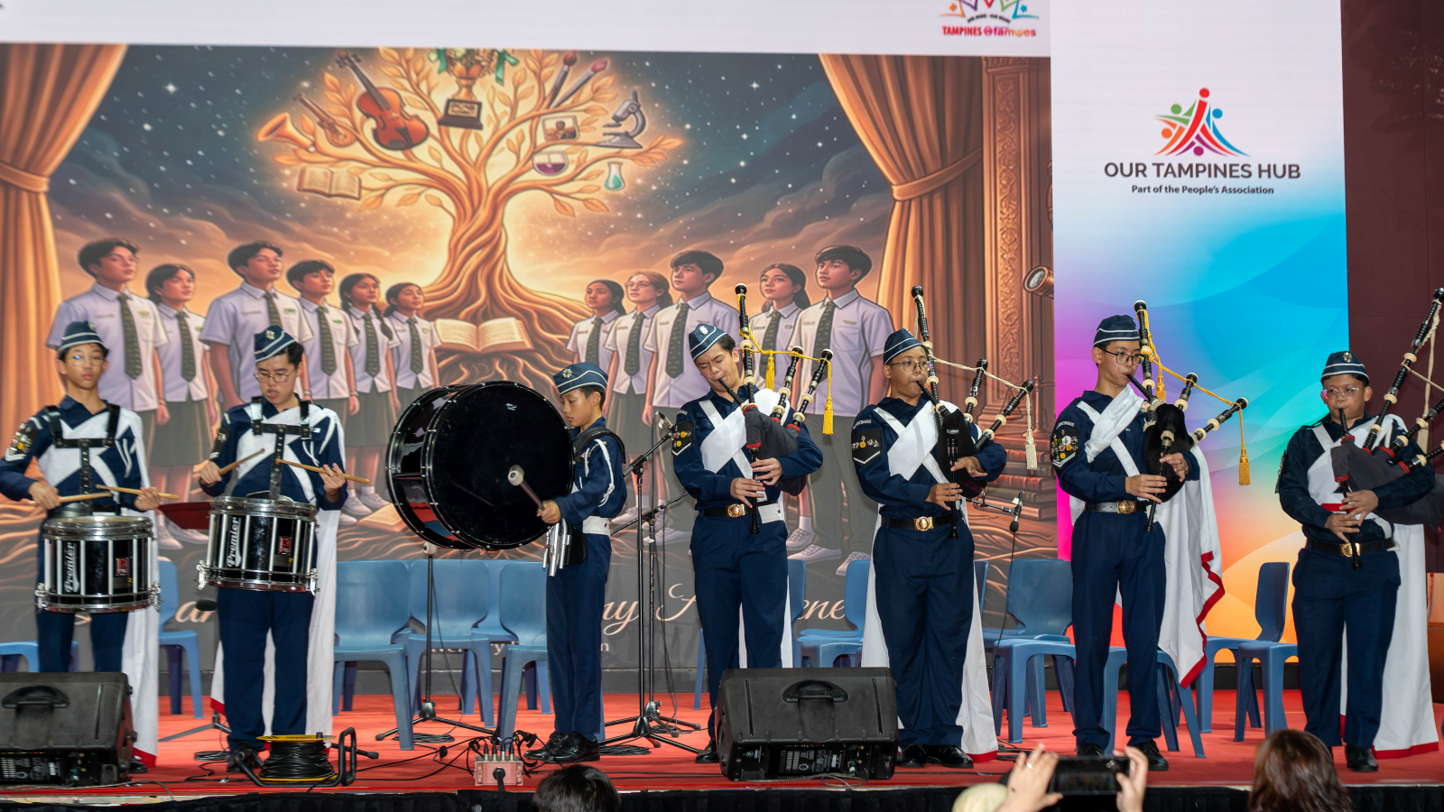 Photo of a group of performers