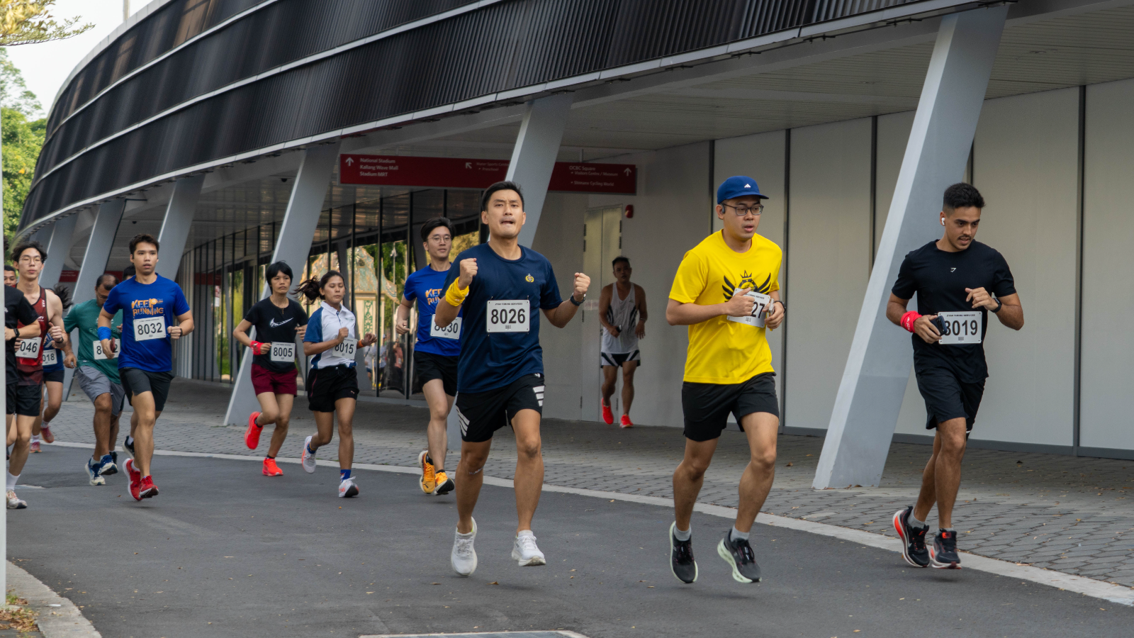 Student and teacher running