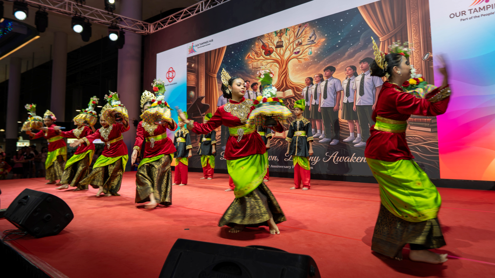 Photo of a group of performers