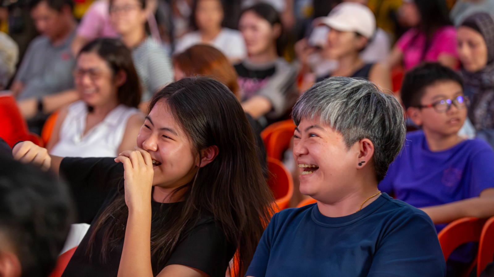 Photo of happy audiences