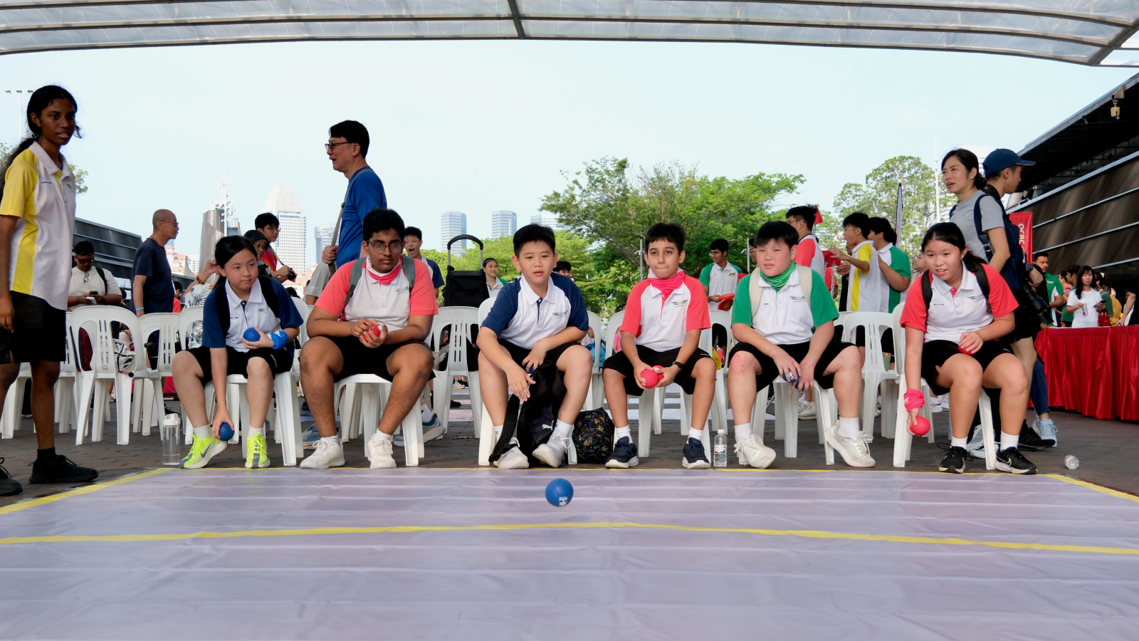 Student playing