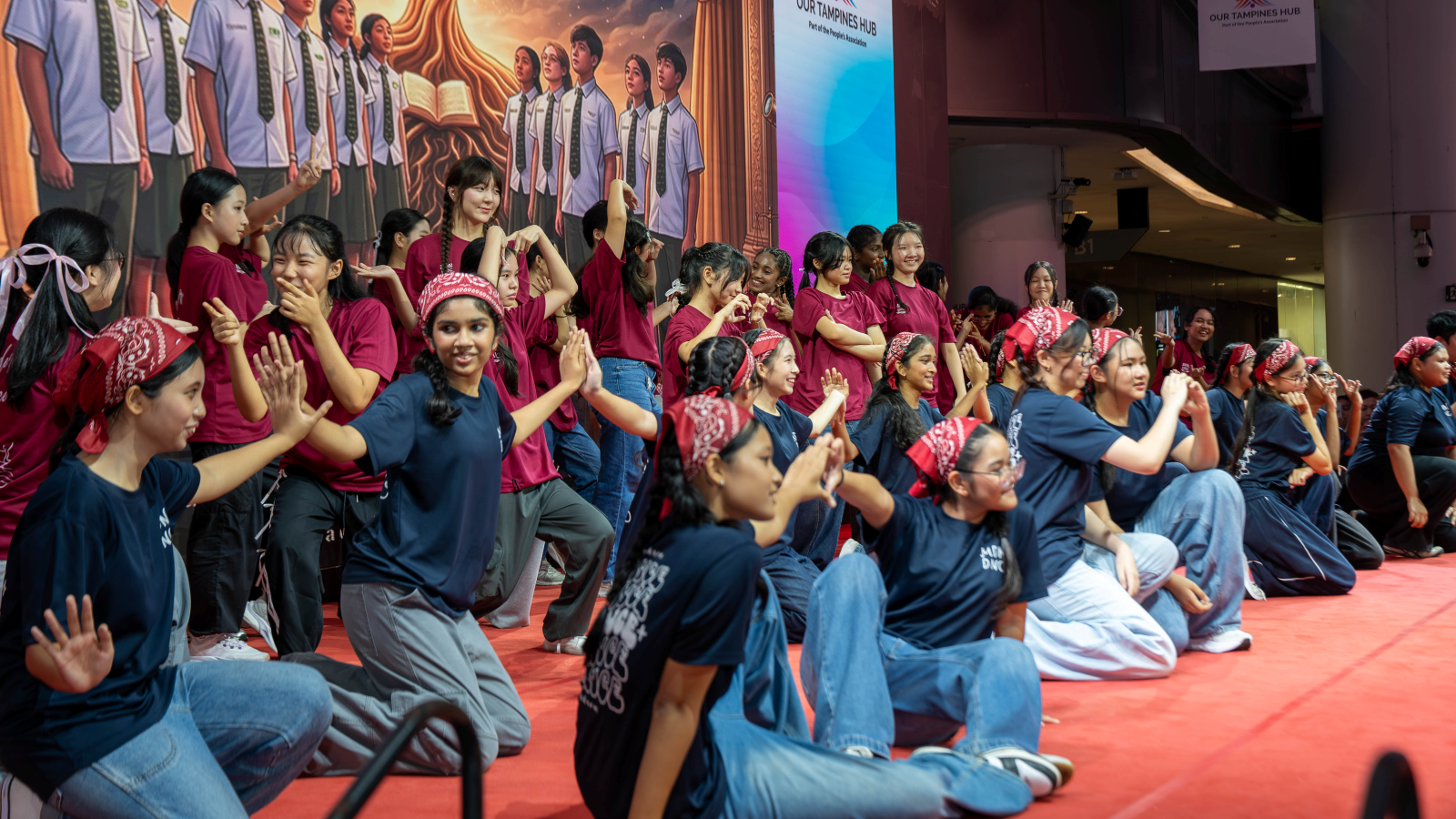Photo of a group of performers