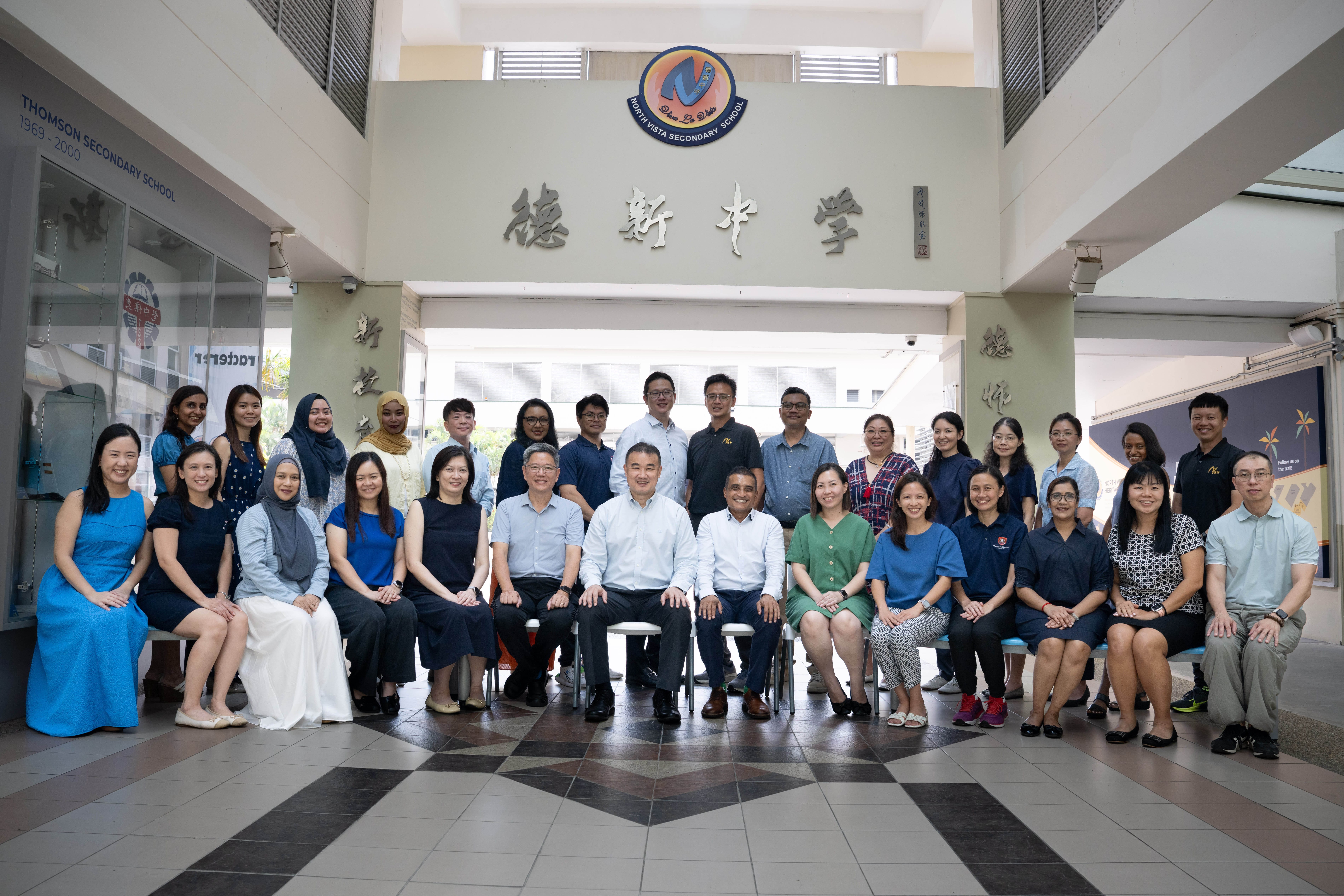 Formal photo of Heads of Department (HOD) & Year Heads (YH) photo outside of general office