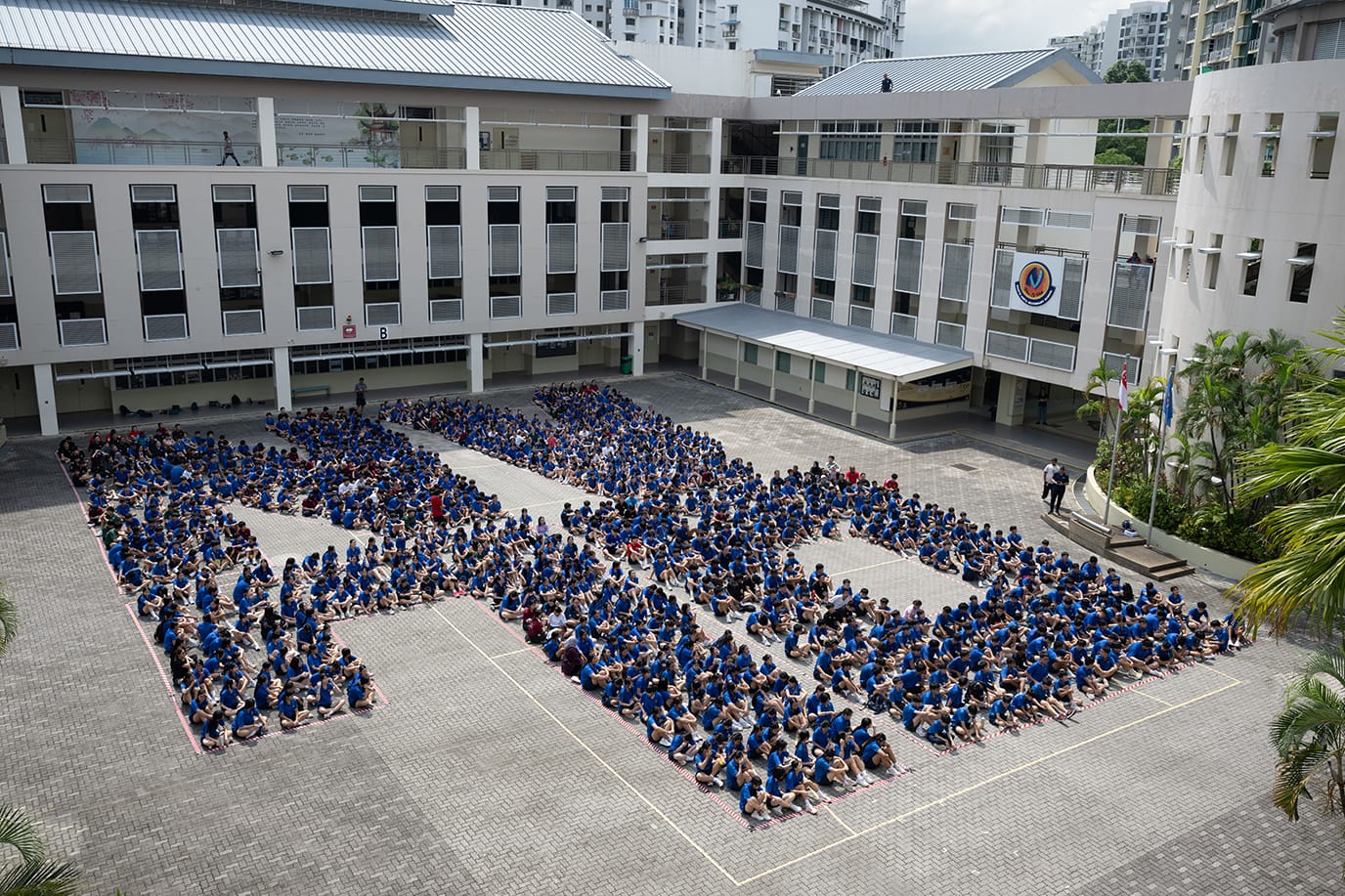 NV 70 formation made up of students and staff during the VRR 2026