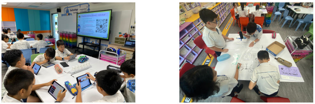 Students doing activities during their TINK!SV