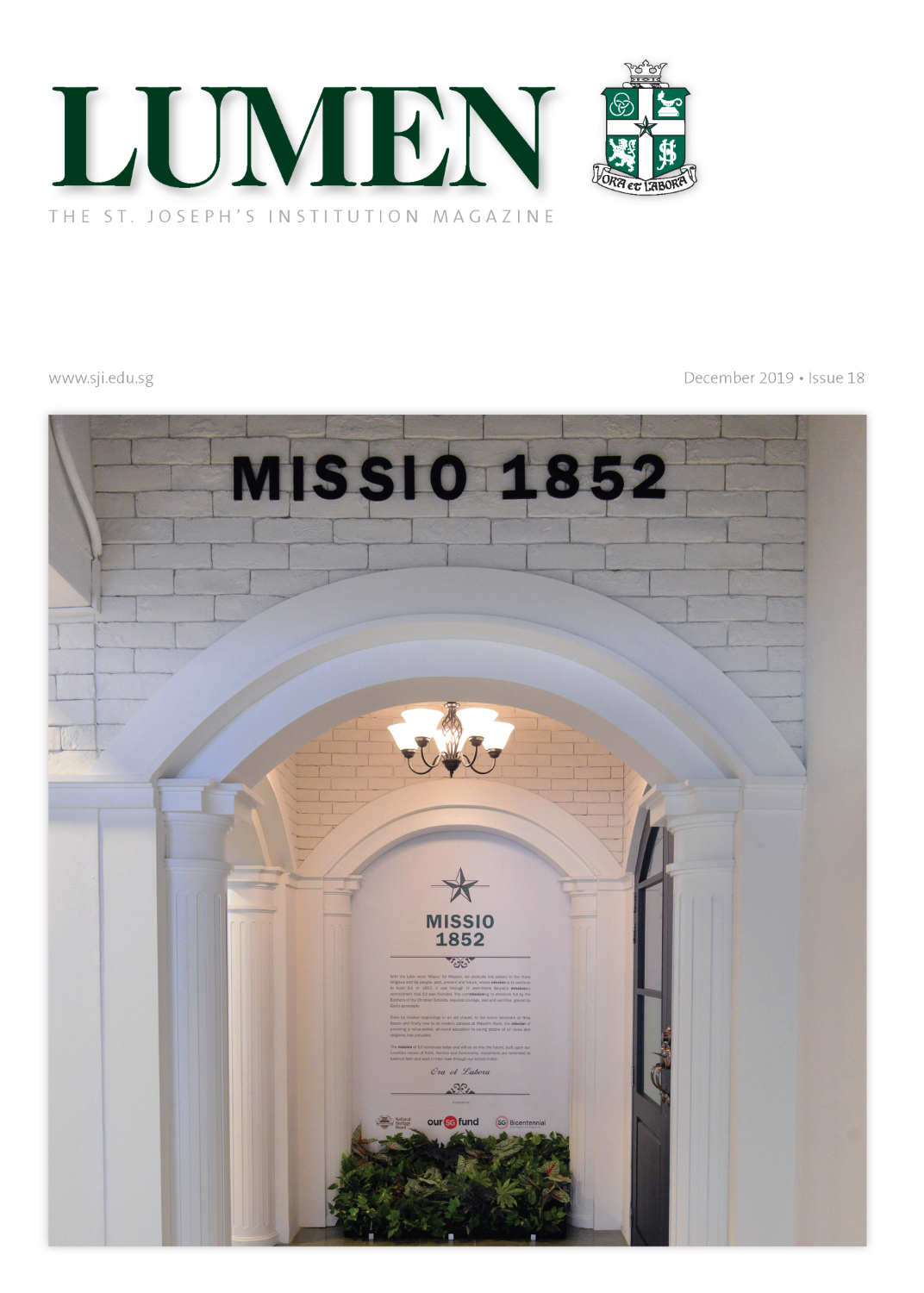 LUMEN Issue 18 - December 2019 cover