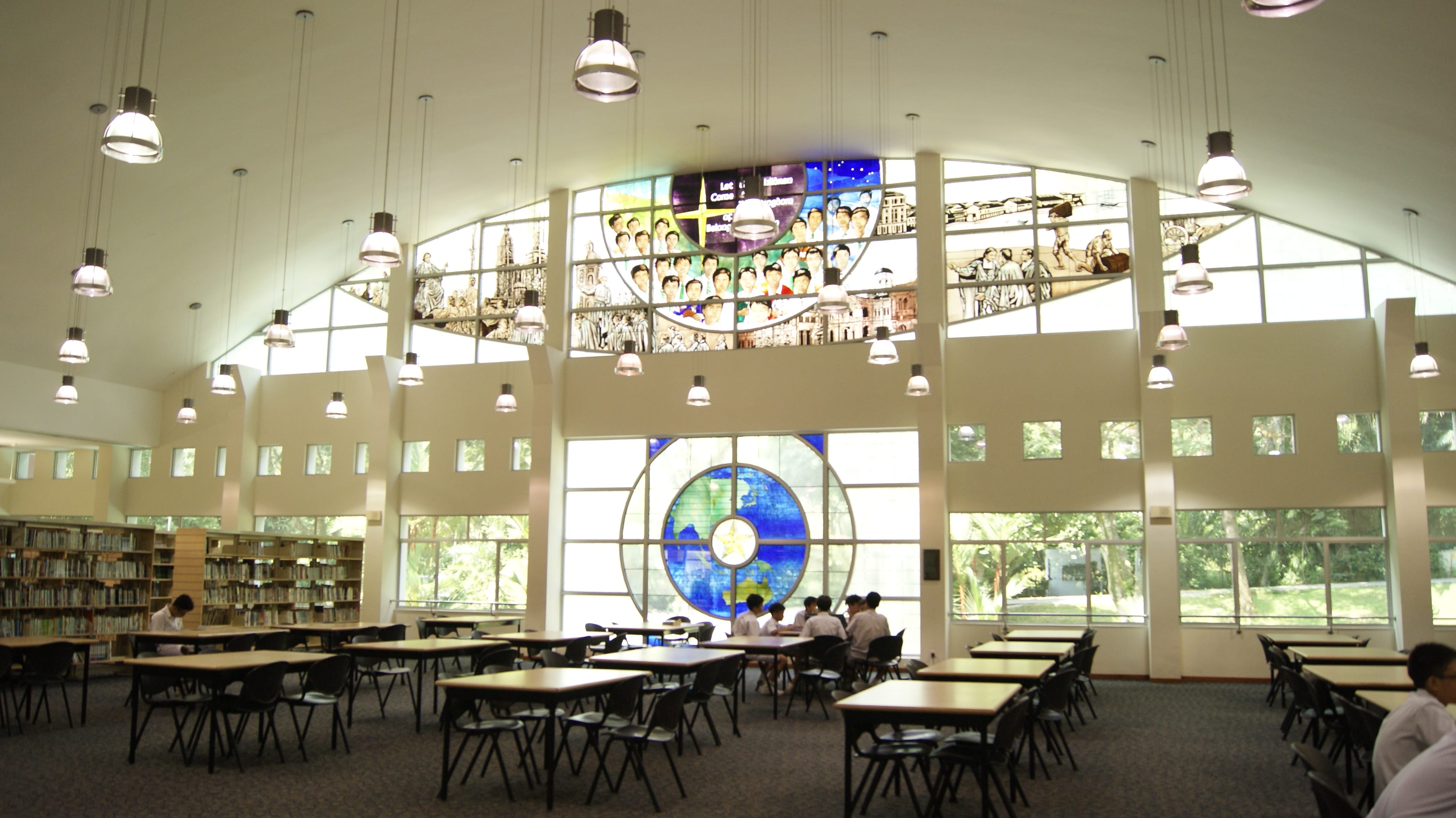 Library scene in old Malcolm