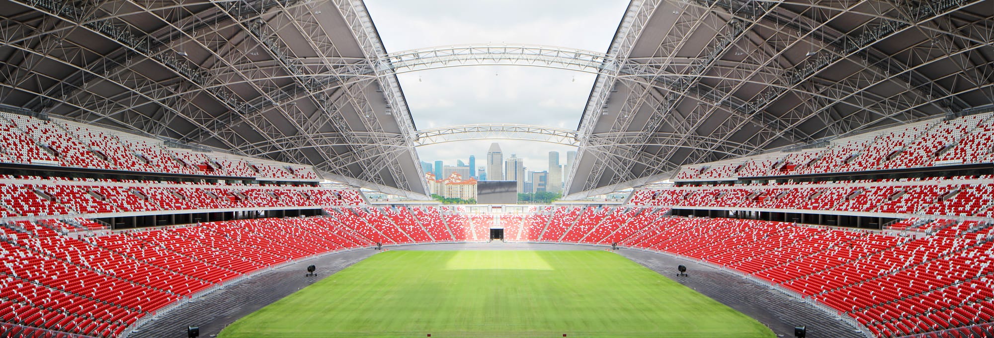 Interior of the National Stadium.