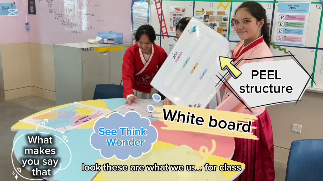 Students wearing ethnic costume for Mother Tongue lesson