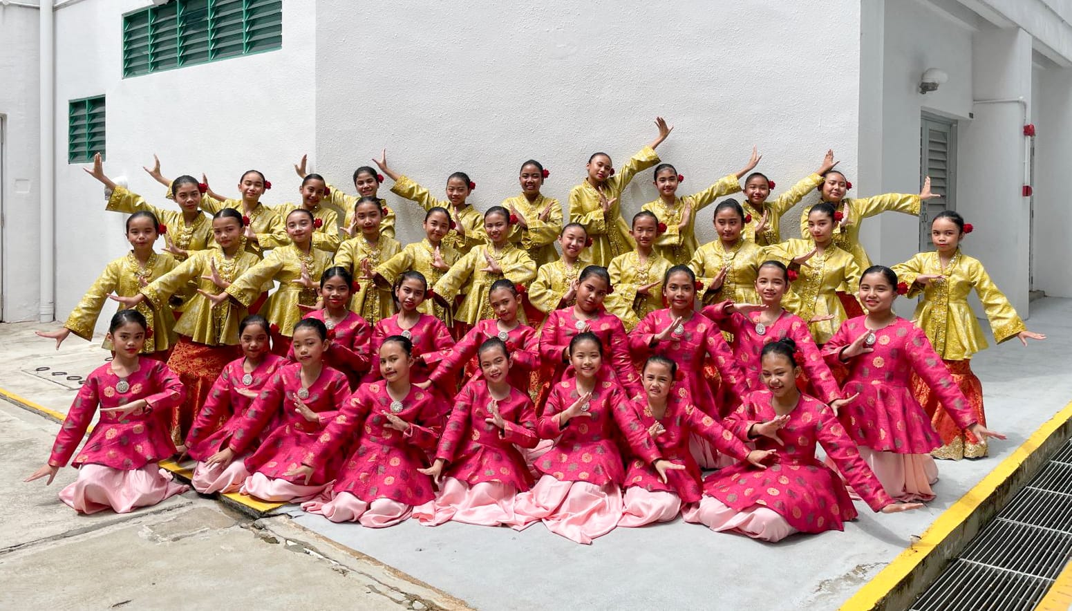 Our dancers came together for a group photo during the Open House CCA showcase.