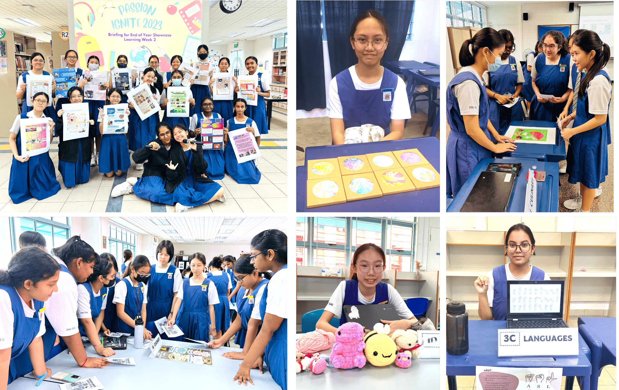 Image collage of students