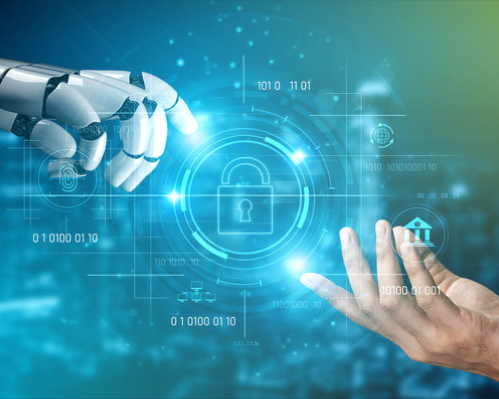 An image symbolising secure and trustworthy AI technology.