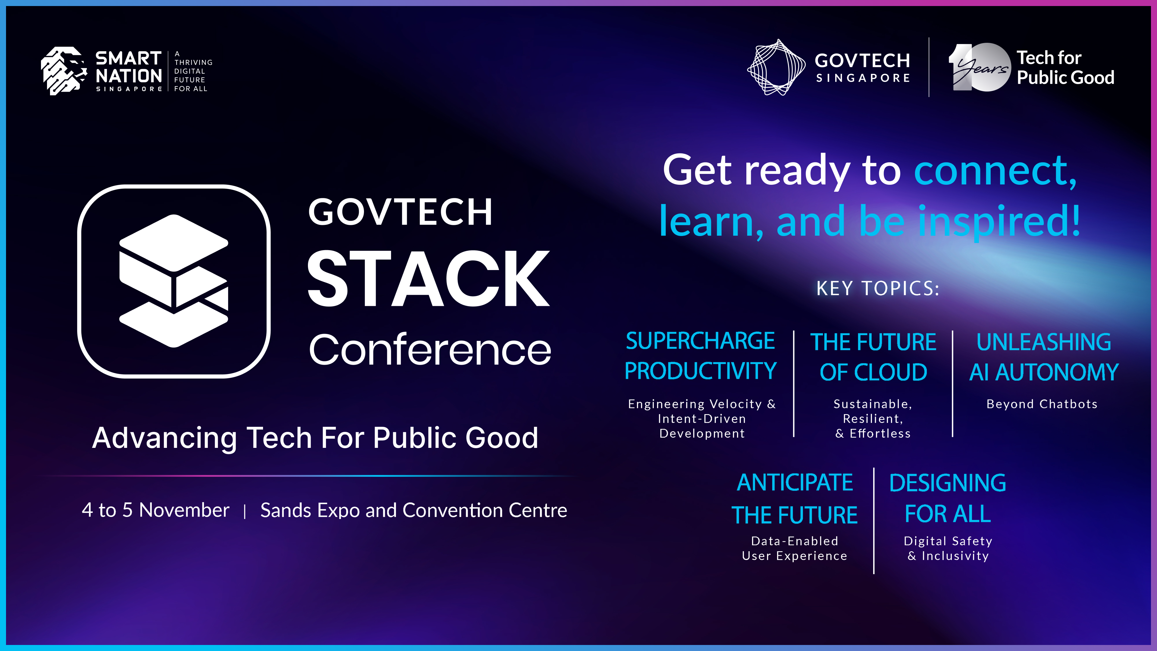 Image features the details of STACK Conference 2026