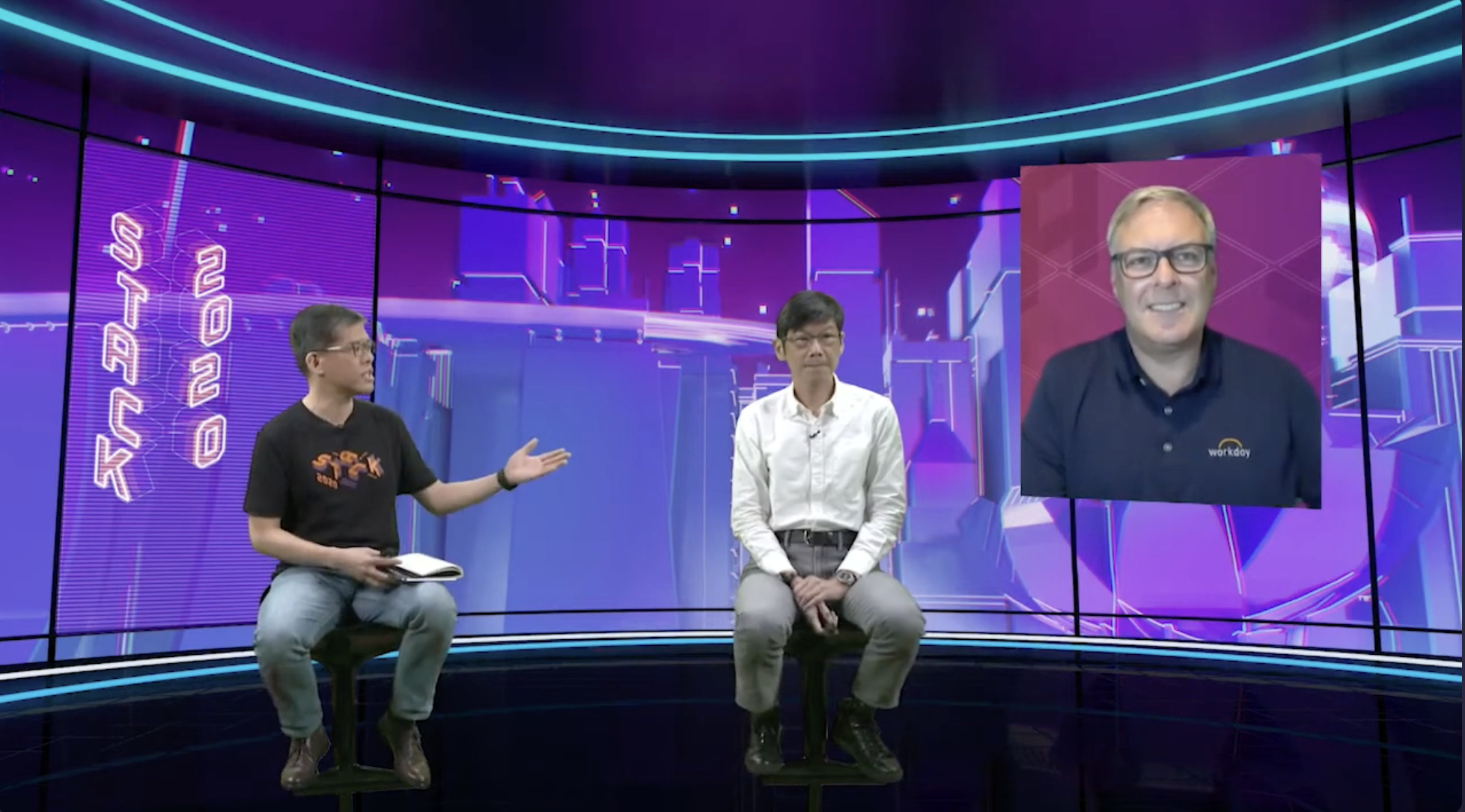 Image shows the STACK Developer Conference 2020 taking place online