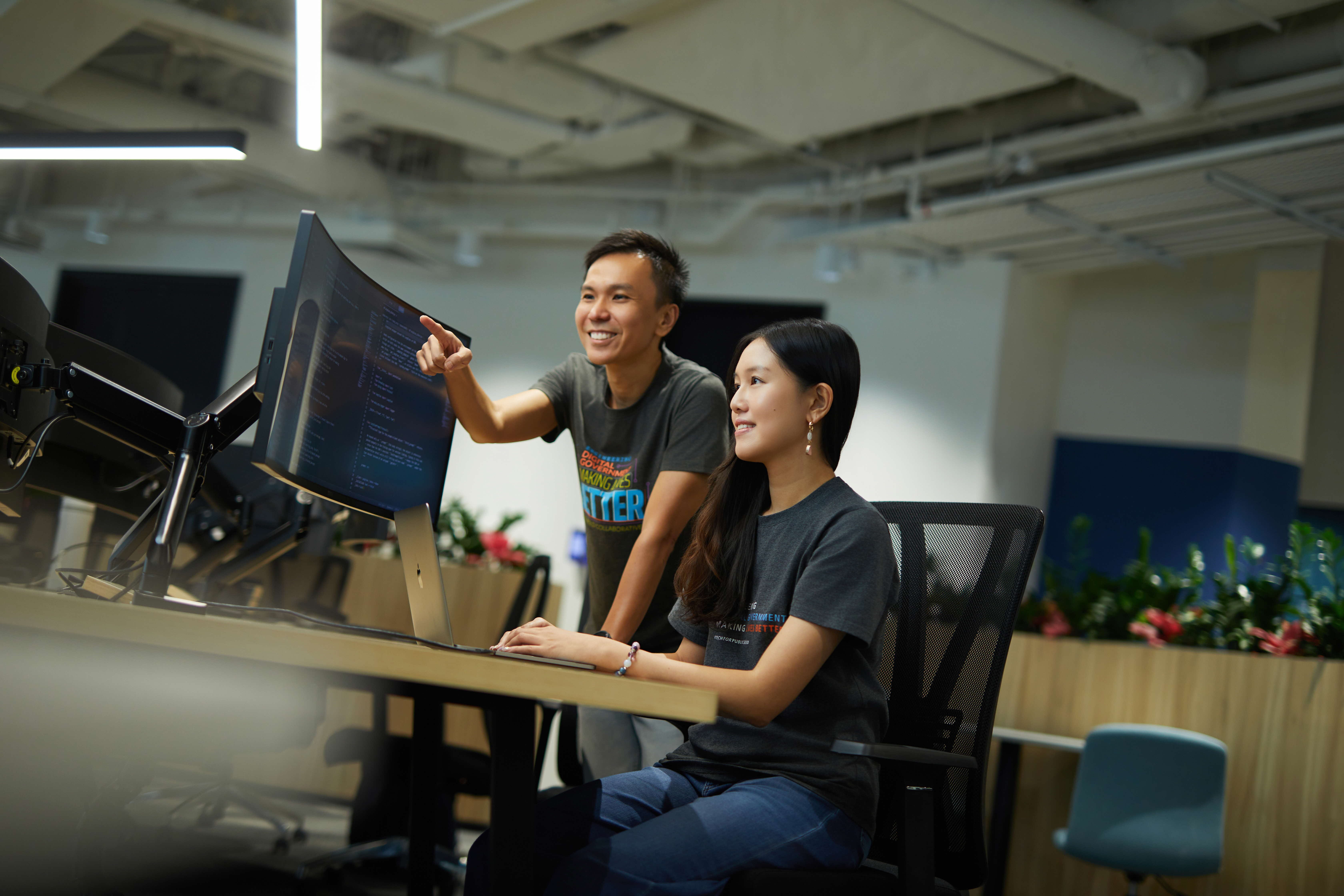 Image of staff working on shared platforms