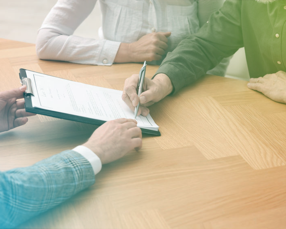 Image of person writing their legacy plan