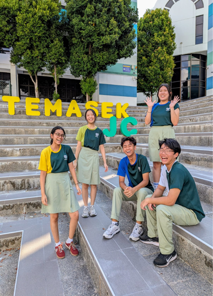 Student Councillors gather at the newly minted Amphitheatre.