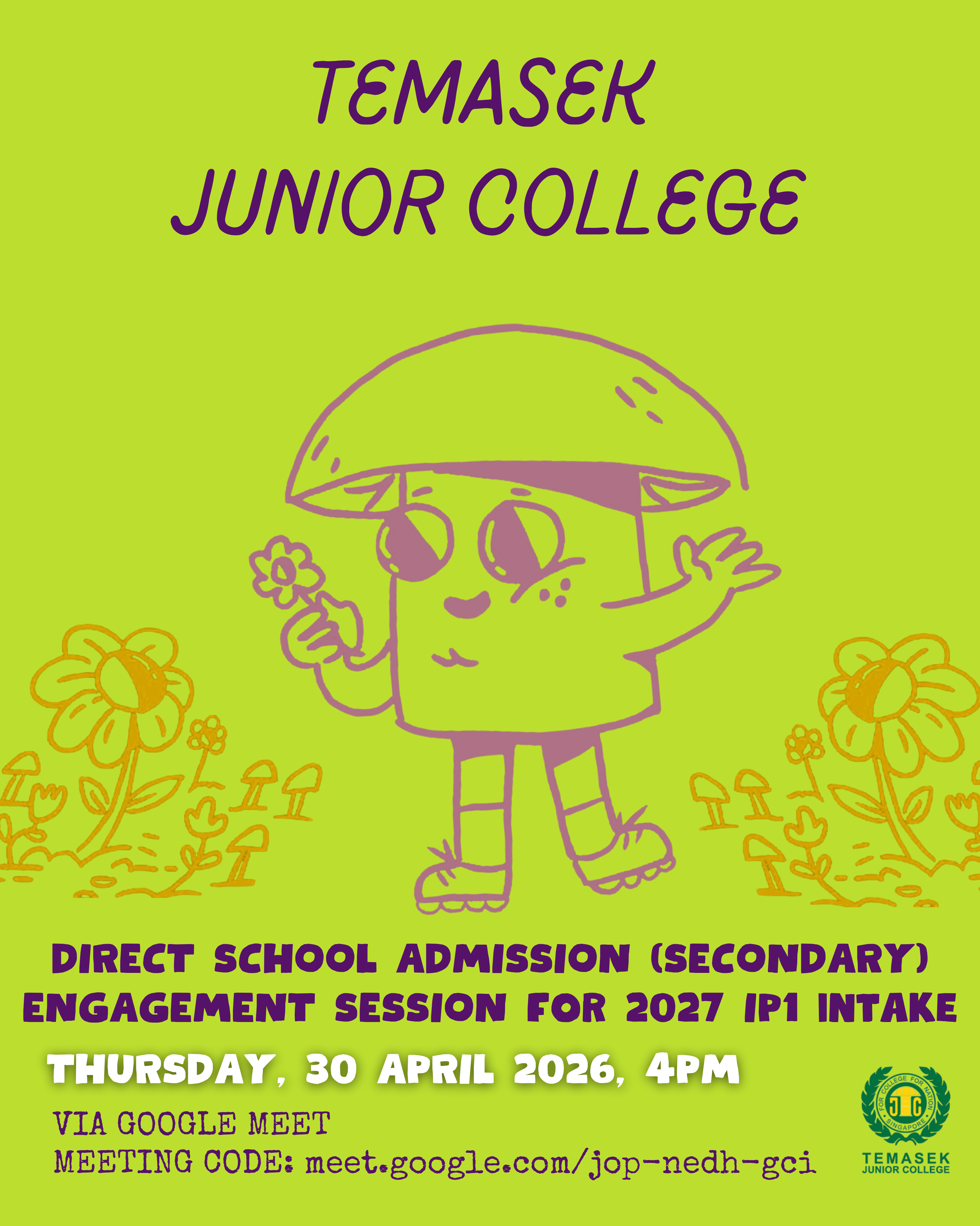 Direct School Admission (Secondary) for 2027 IP1 Intake