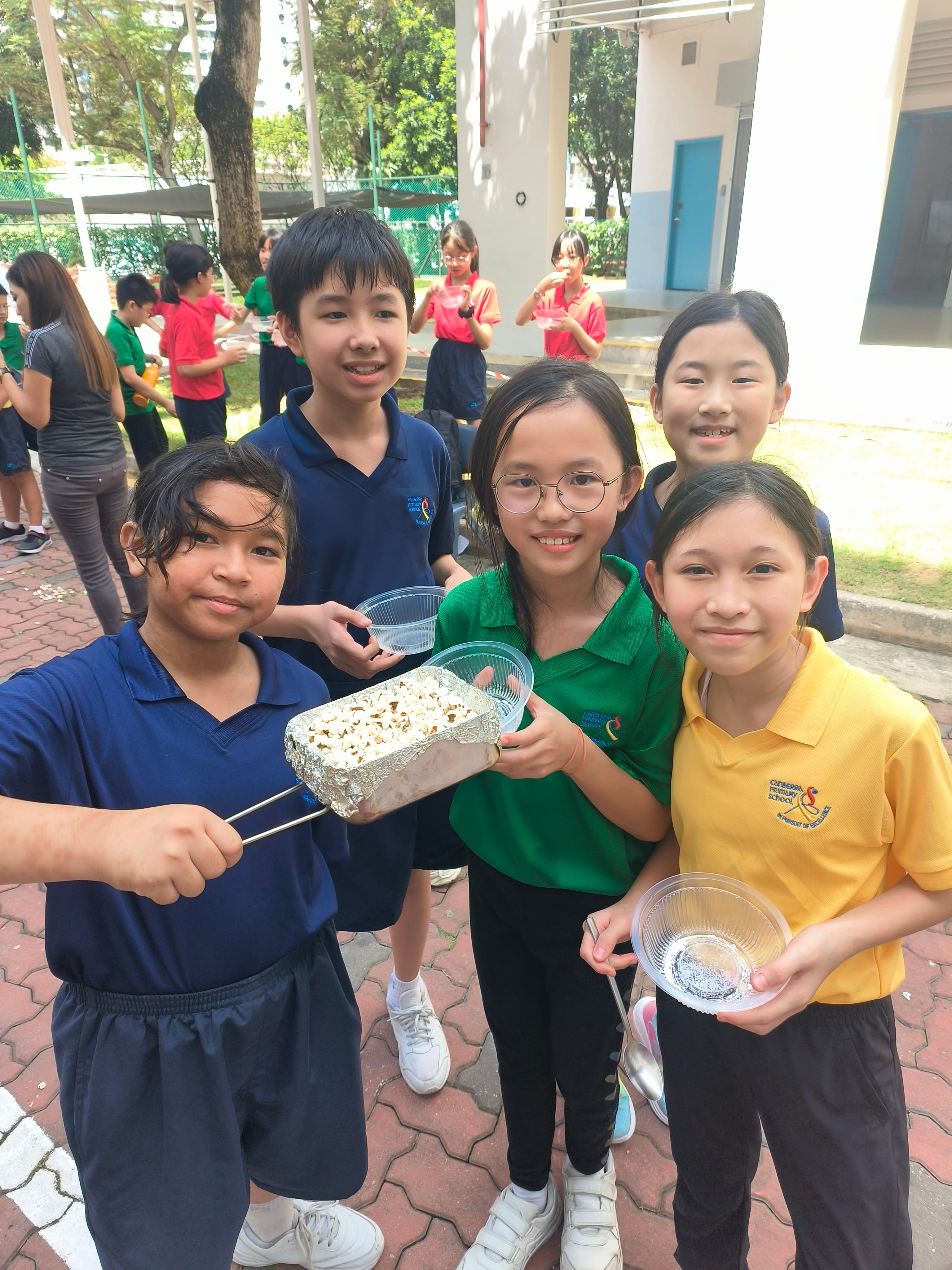 Popcorn for our snack!