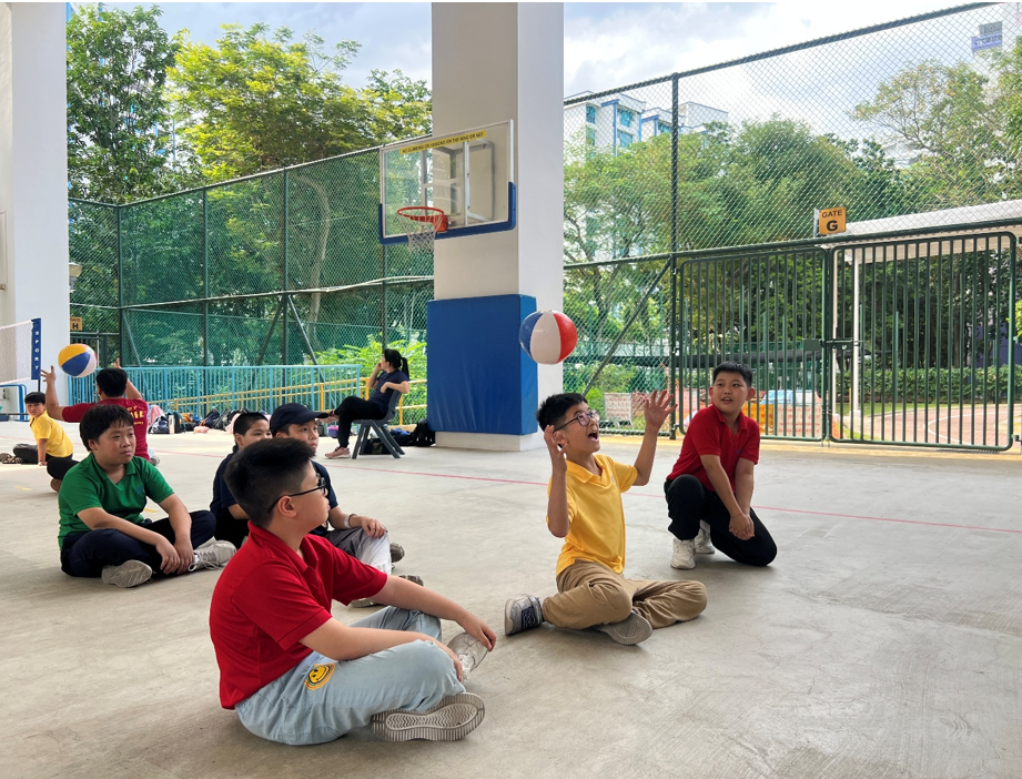 Sitting volleyball isn’t as easy as it seems…and more tiring.