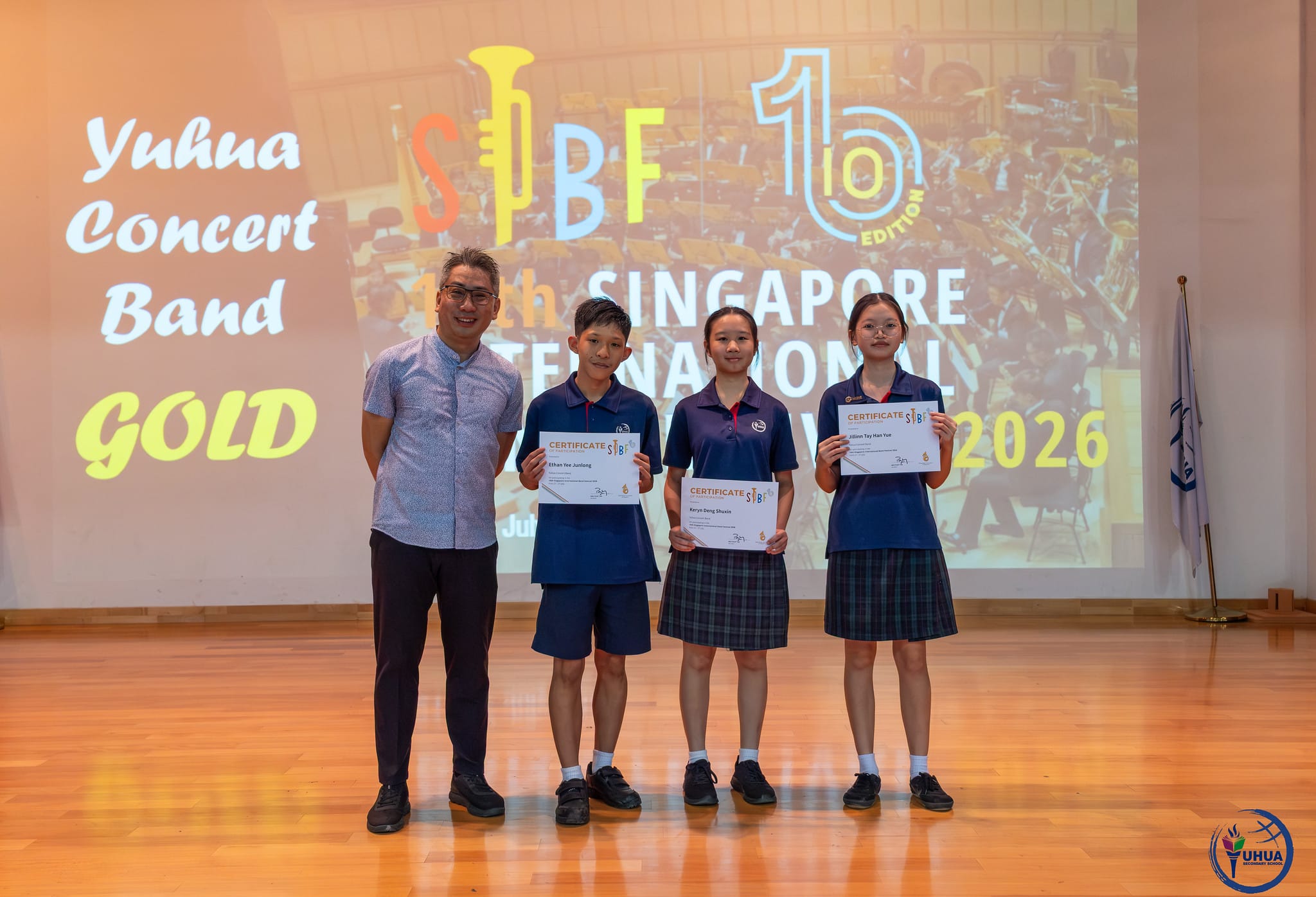 Presenting certificate 