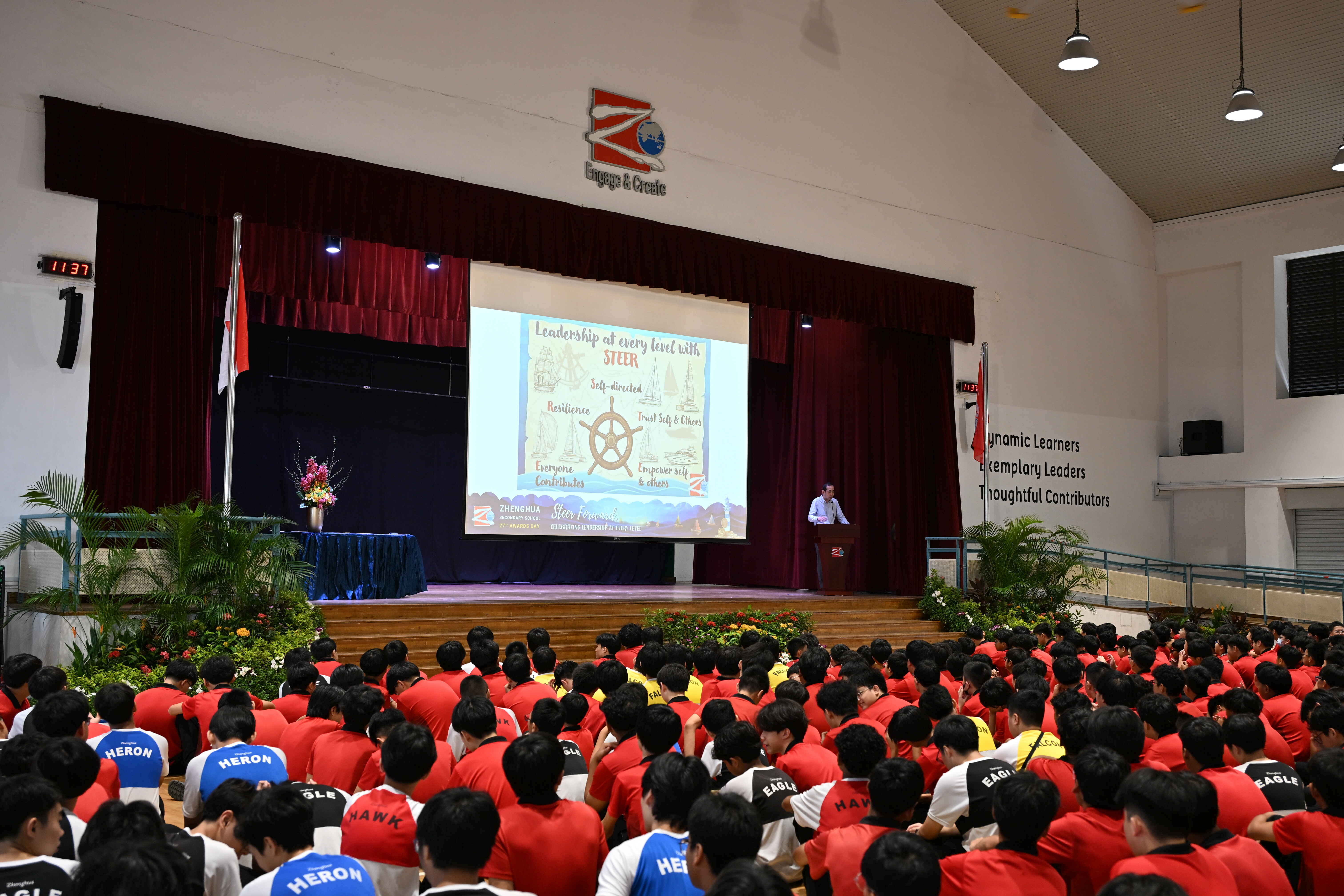 Awards Day opening by Mr Ng.