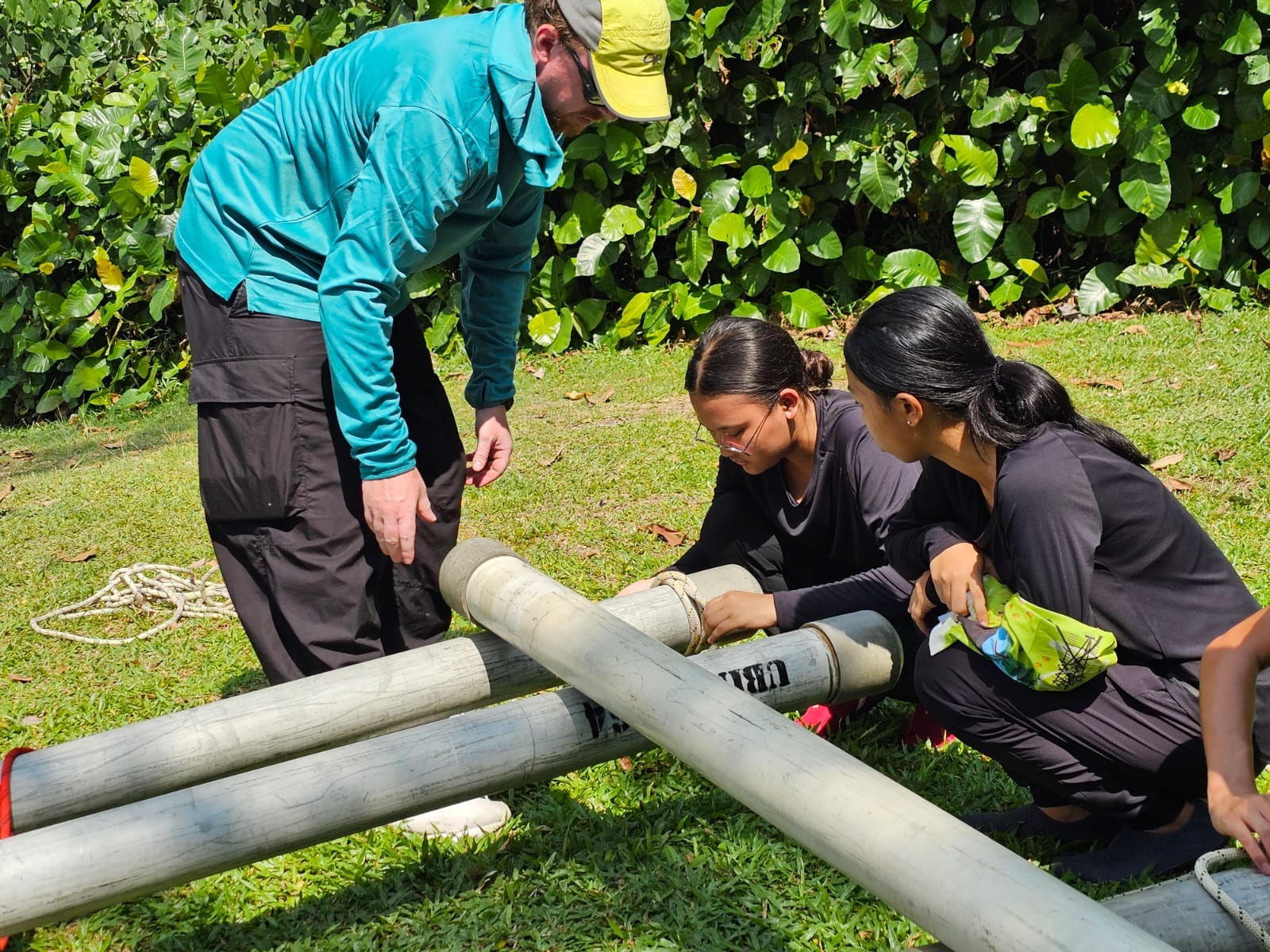 students build a raft