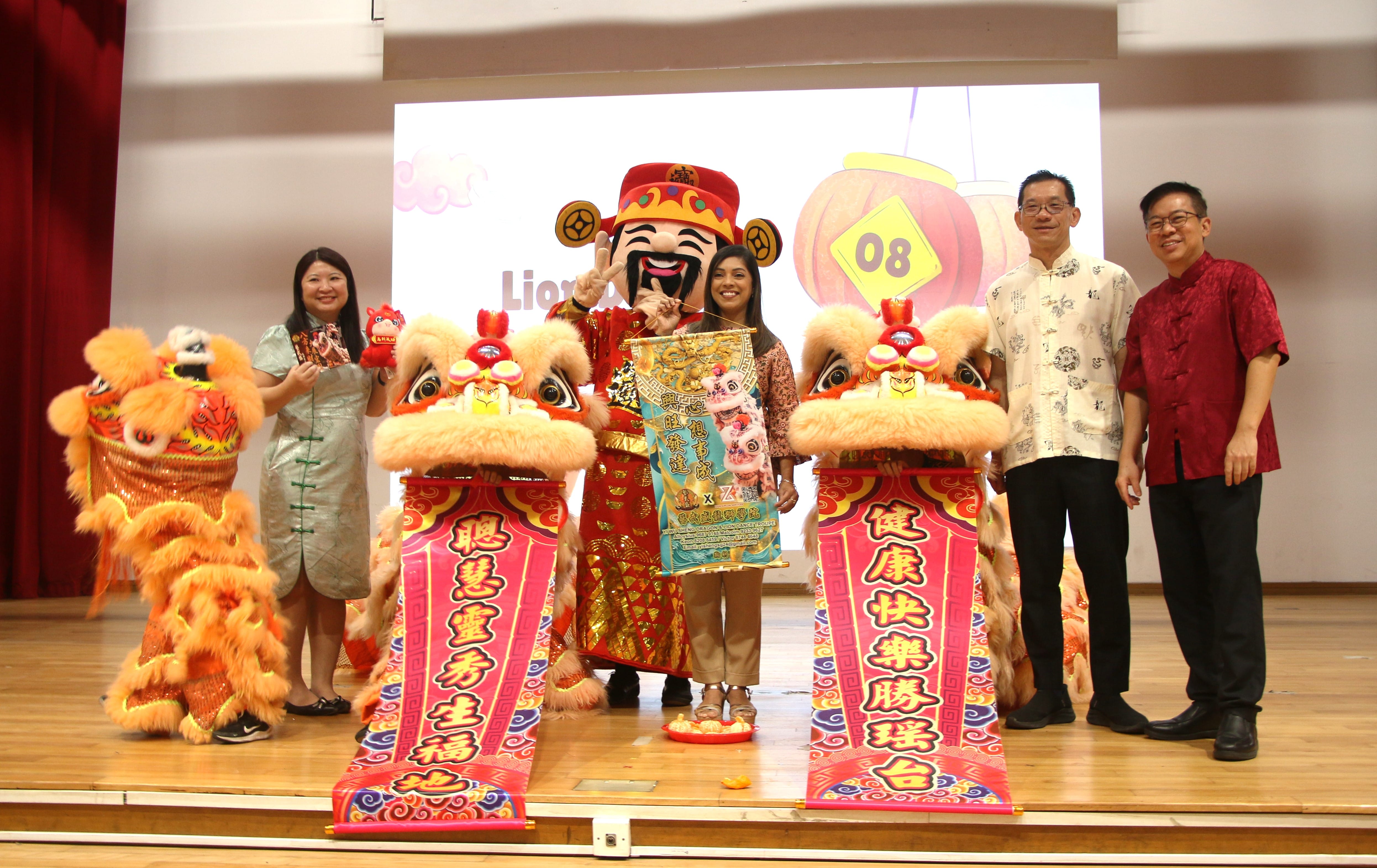 Galloping into the Year of the Horse with the auspicious lion dance and our little ones performing on stage!