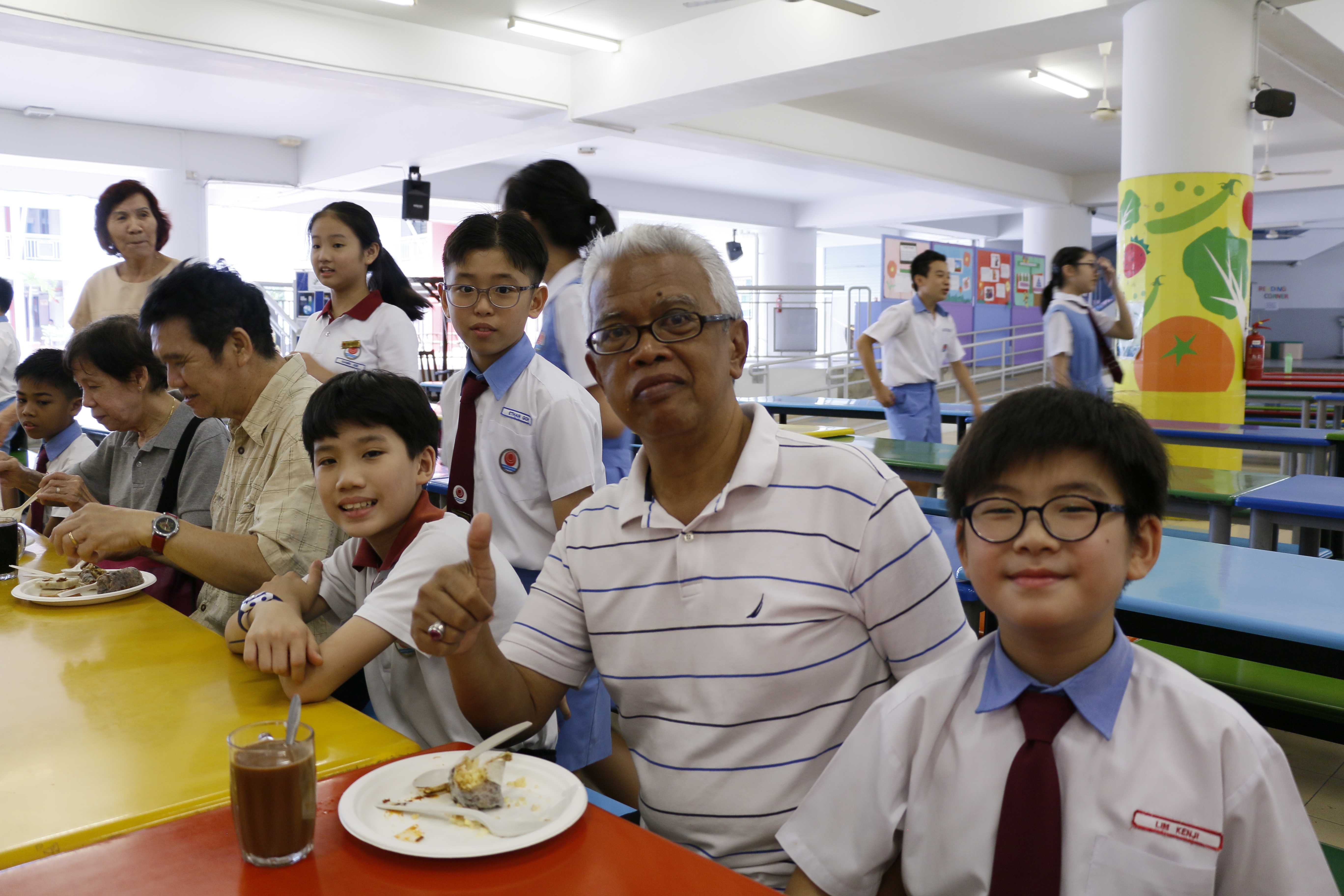 eating with grandparents