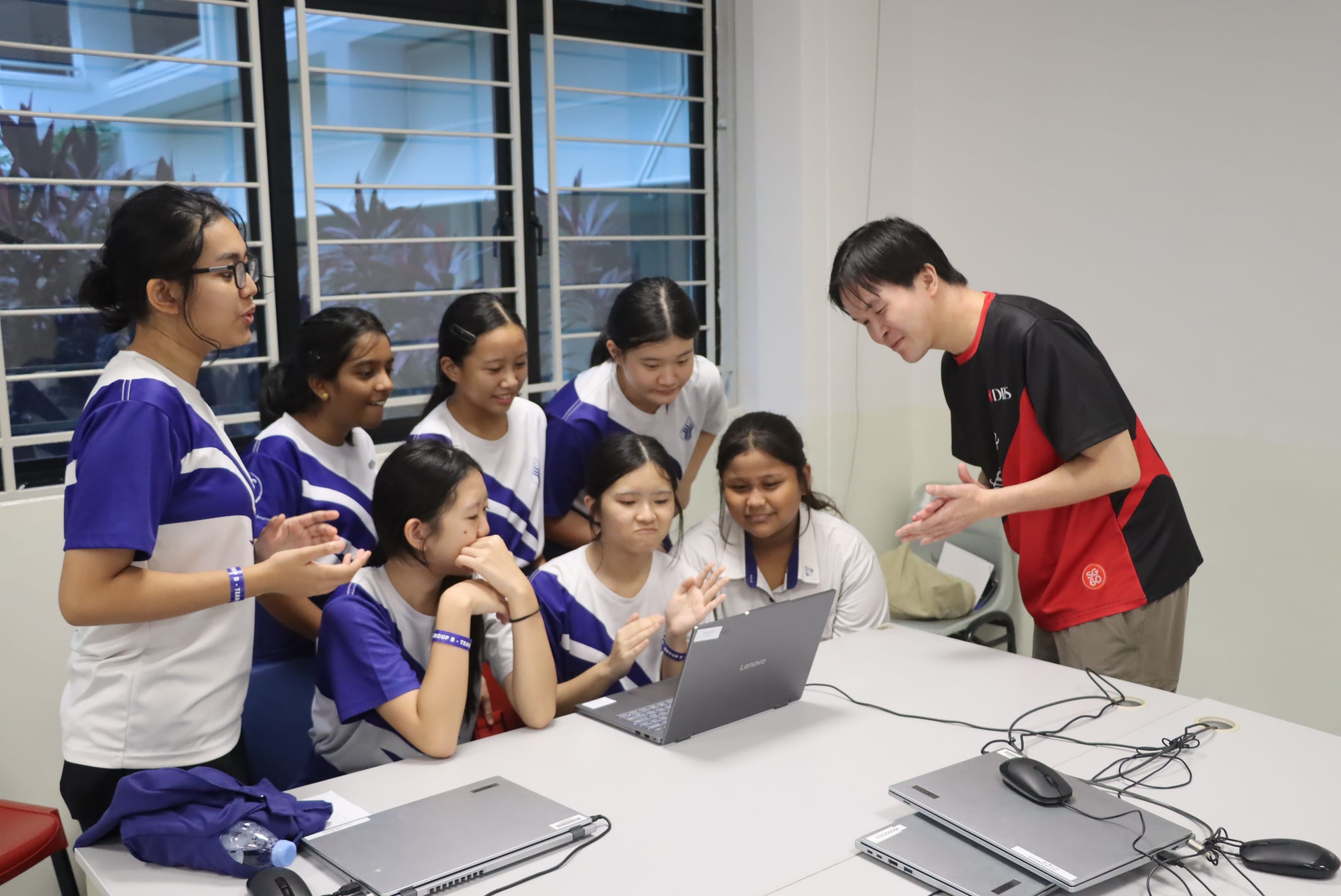 Students attending DBS Responsible AI Gameplay Programme 