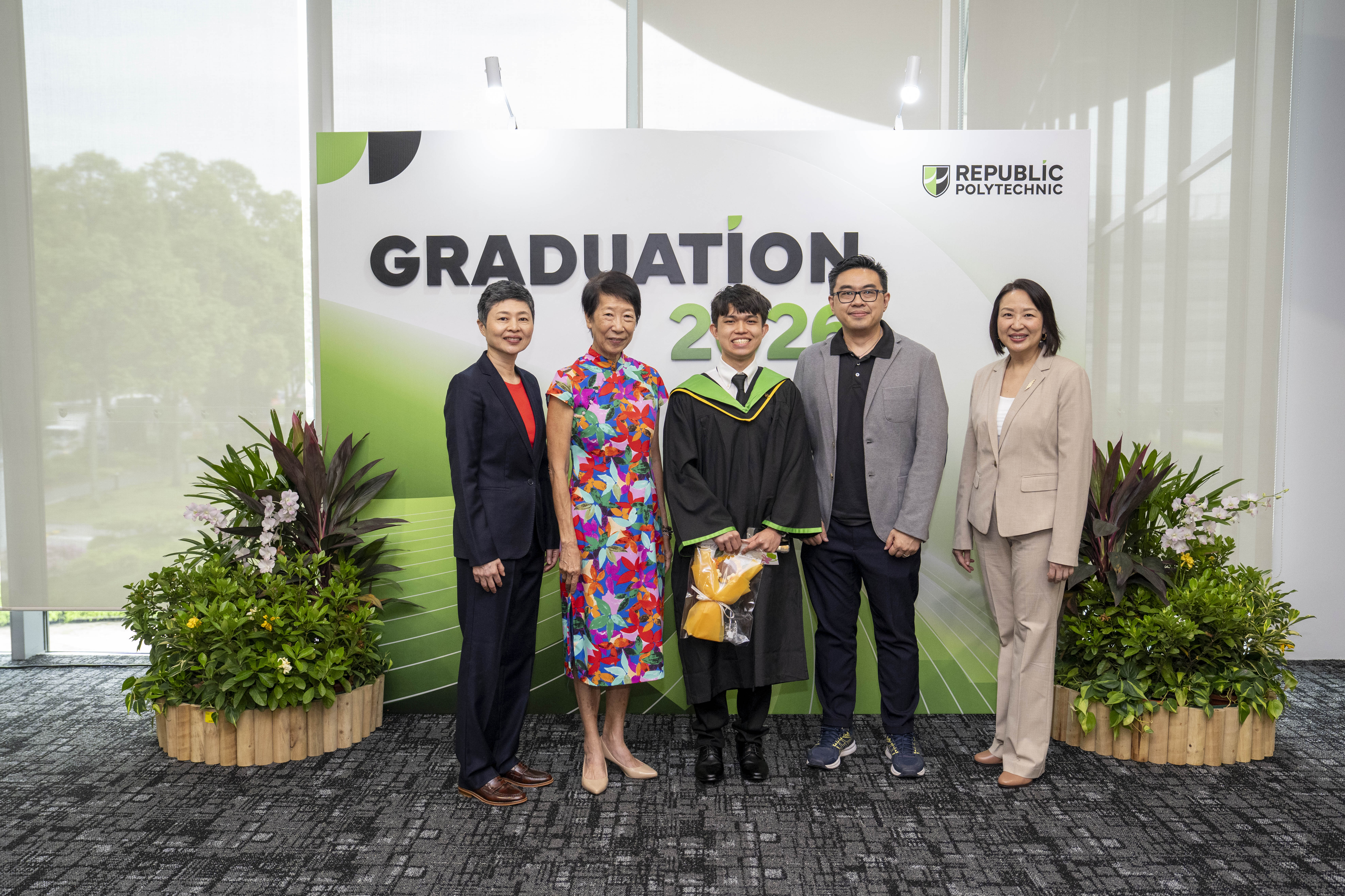Lim Chun Hong during graduation ceremony