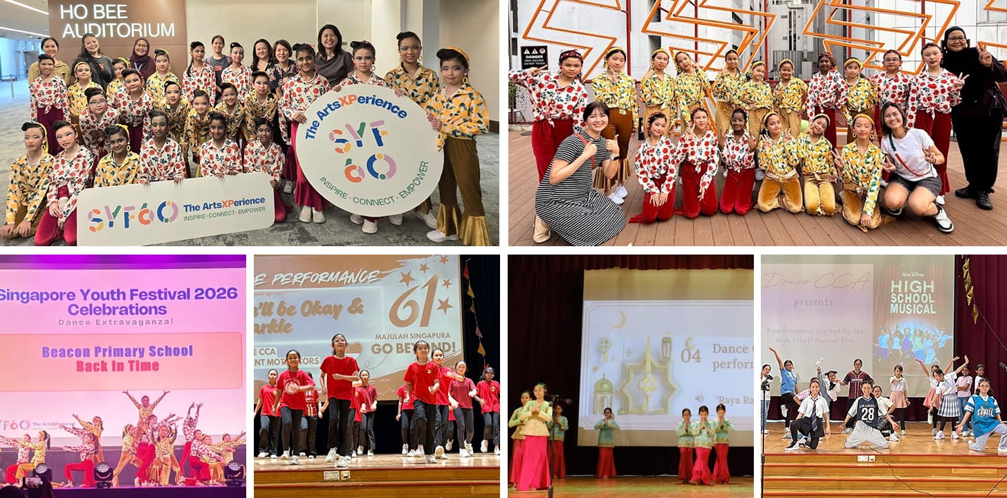 Beacon Dance performing ballet, theater, and cultural dances in various colorful costumes on stages.